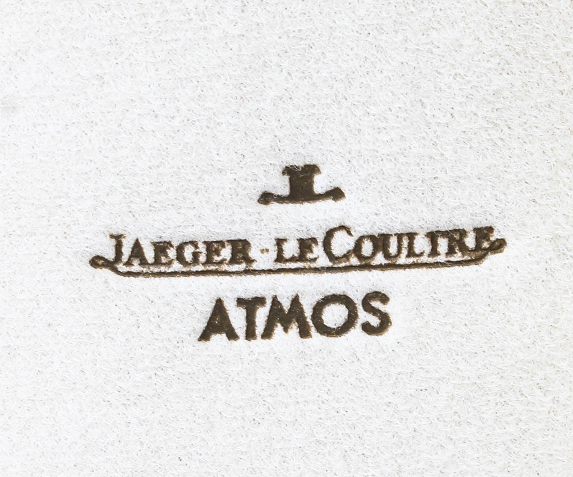 Vintage Atmos Vendome Jaeger le Coultre Mantle Clock Box & Papers 20th Century 7