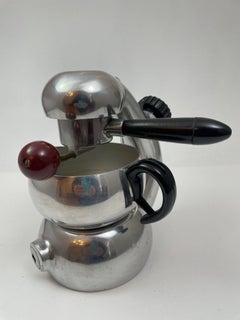Caffettiera atomica d'epoca di Giordano Robbiati Italia 1950s