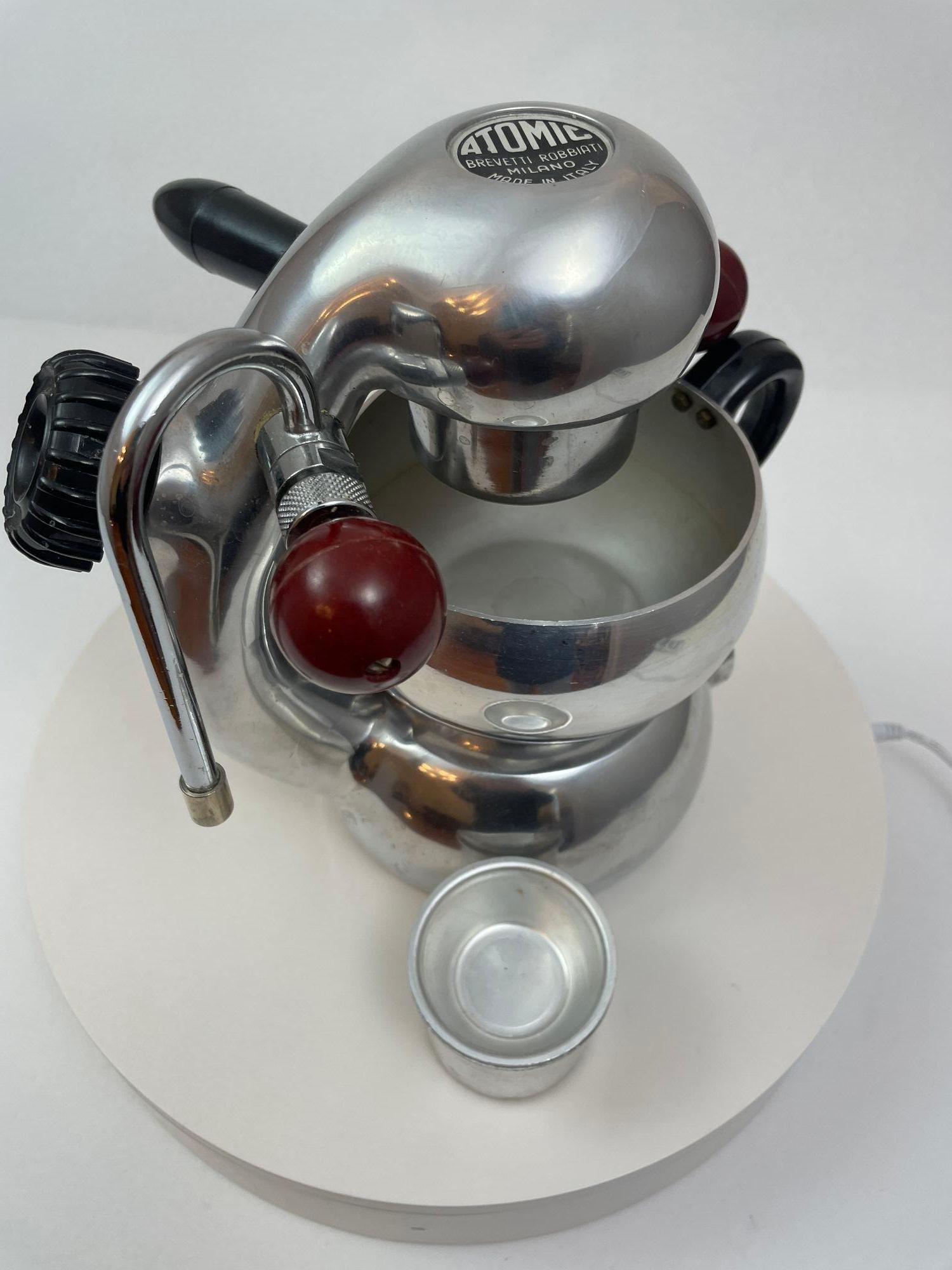 Industrial Vintage Atomic Coffee Maker by Giordano Robbiati Italy 1950s For Sale