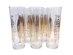 Vintage Atomic Period Fred Press Tom Collins Glasses