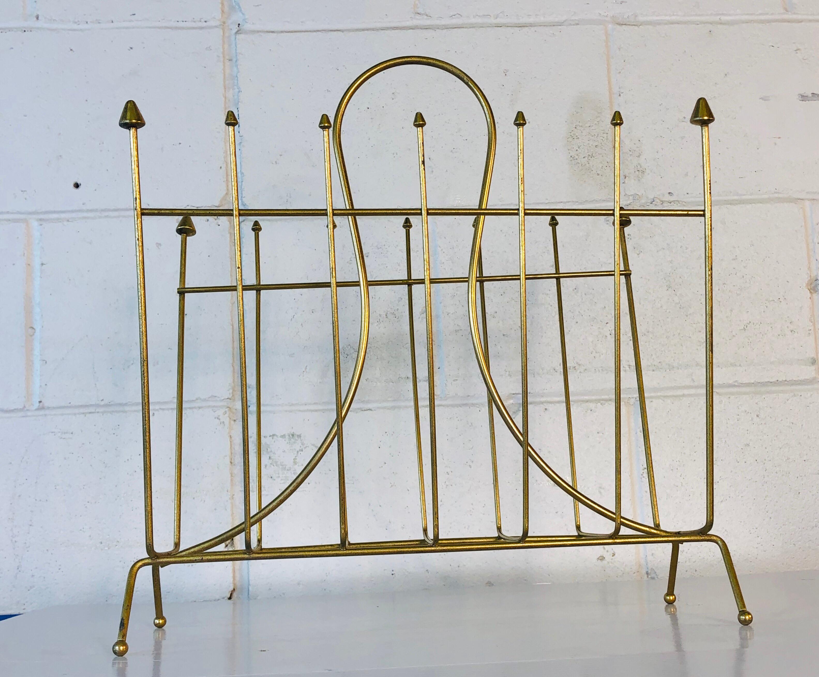 gold magazine racks