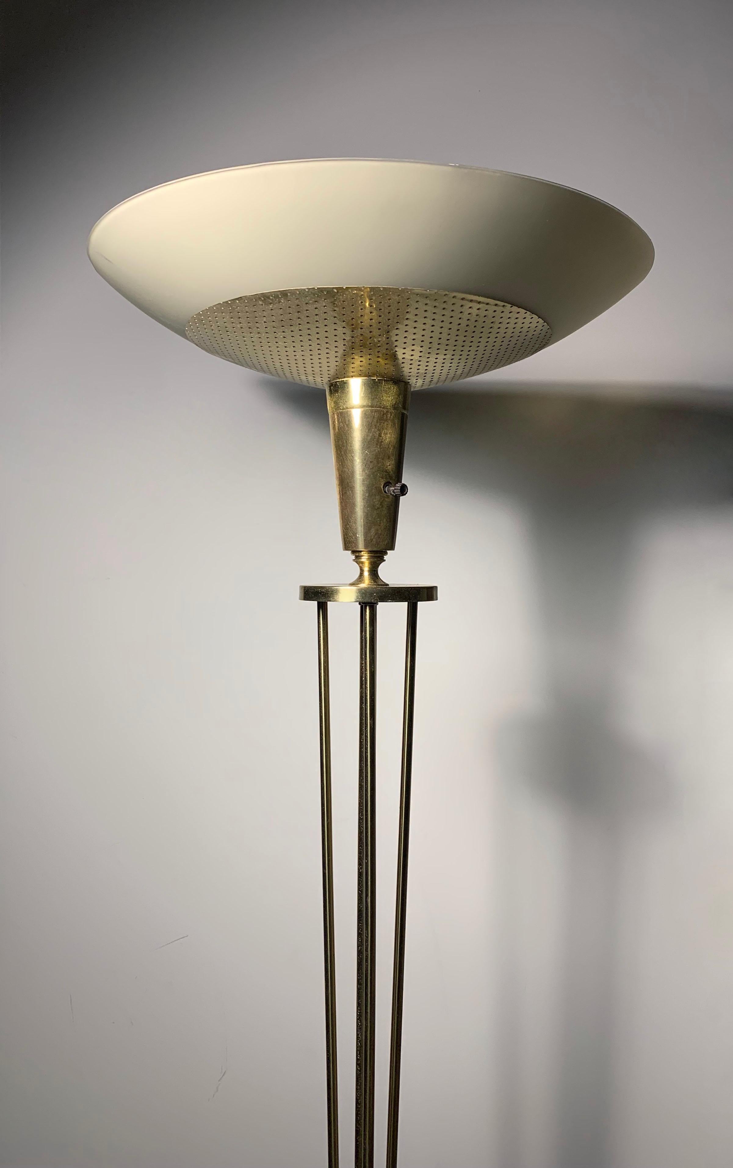 Mid-Century Modern A Vintage Atomic Sputnik Torchere Floor Lamp in the manner of Arredoluce For Sale
