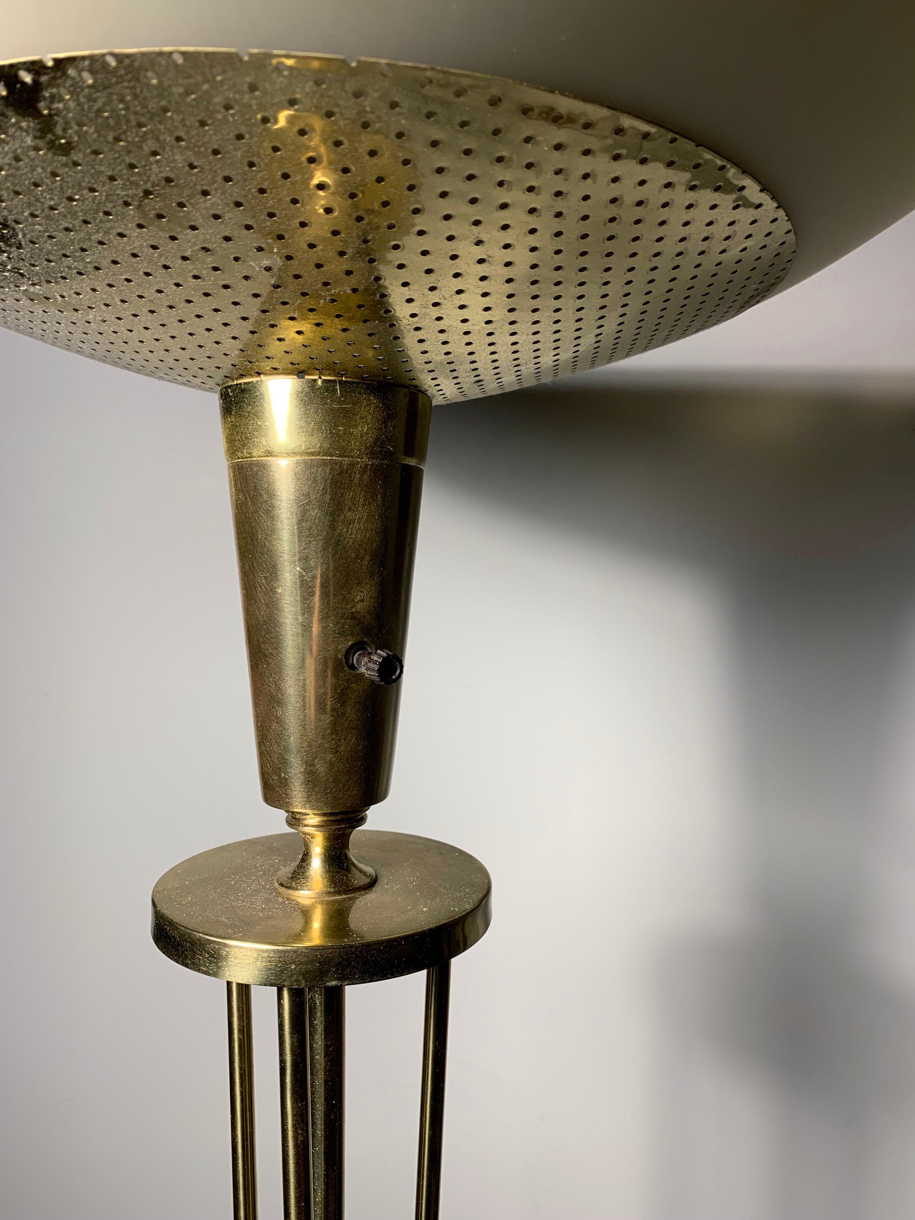 Américain Lampadaire torchère atomique Spoutnik vintage à la manière d' Arredoluce en vente