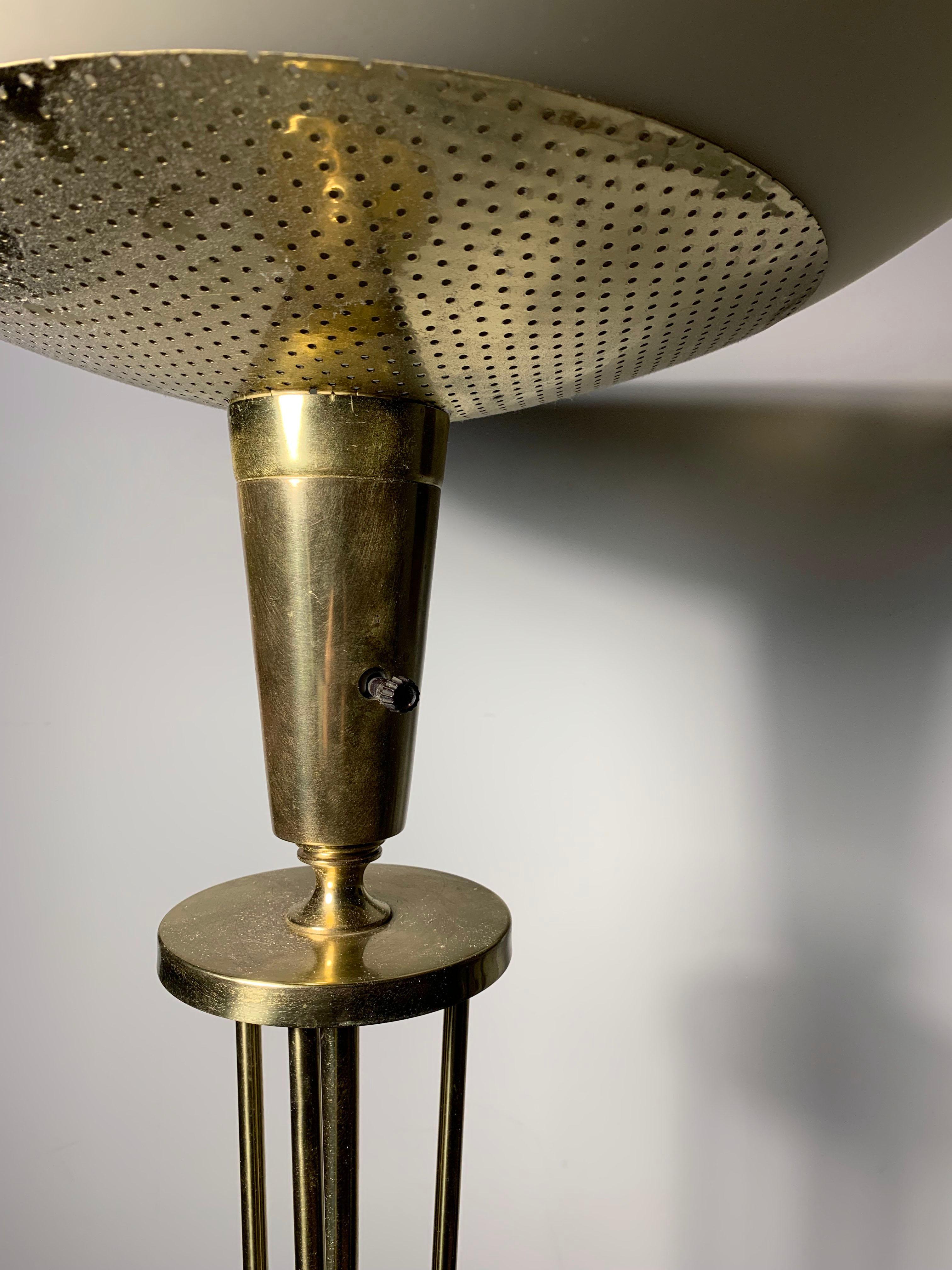 American A Vintage Atomic Sputnik Torchere Floor Lamp in the manner of Arredoluce For Sale