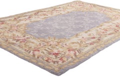 Tapis à capuche vintage américain Aubusson, Feminine Charm meets Cozy Chic