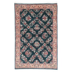 Alfombra de jardín Vintage Aubusson con Estilo Floral Barroco Chintz
