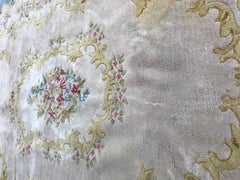 Vintage Aubusson or Savonnerie Style Rug