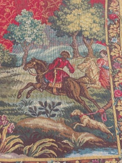 Bobyrug’s Vintage Aubusson Style French Jaquar Tapestry