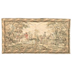 Vintage Aubusson Style French Jaquar Tapestry