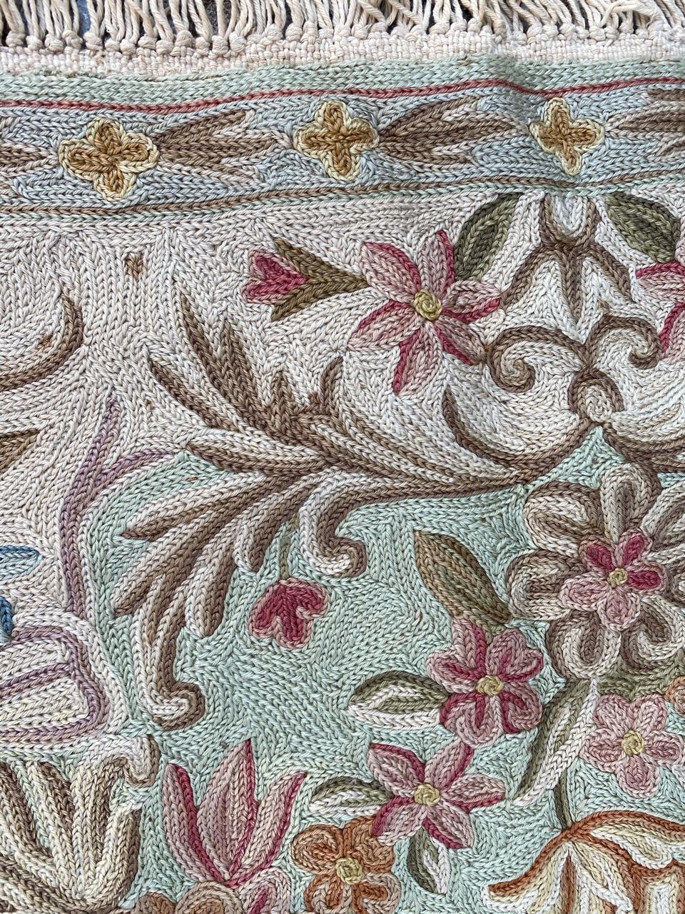 Vintage Aubusson Style Rug For Sale 4