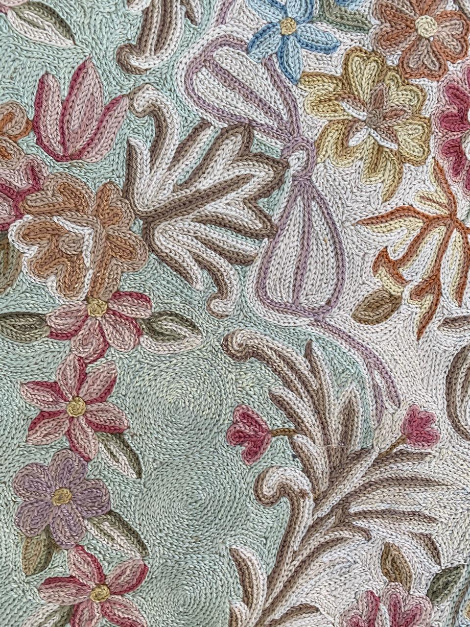 20th Century Vintage Aubusson Style Rug For Sale