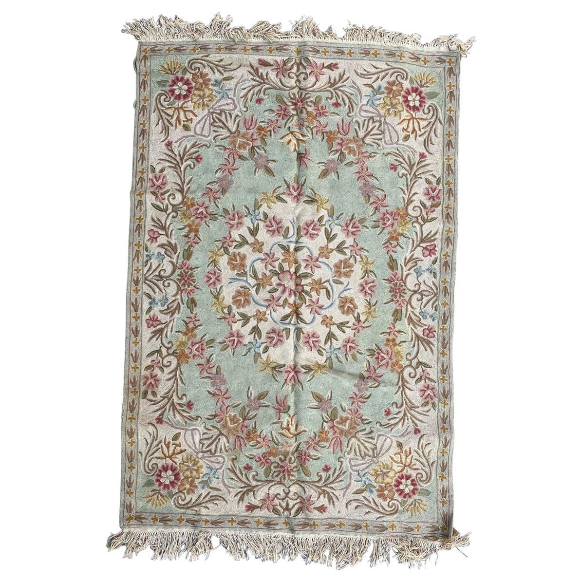 Vintage Aubusson Style Rug