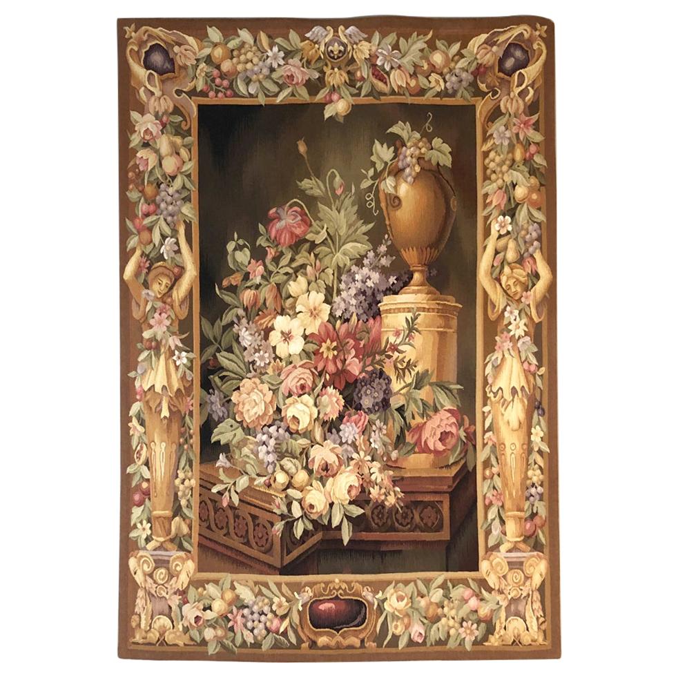 Vintage Aubusson-Style Tapestry For Sale