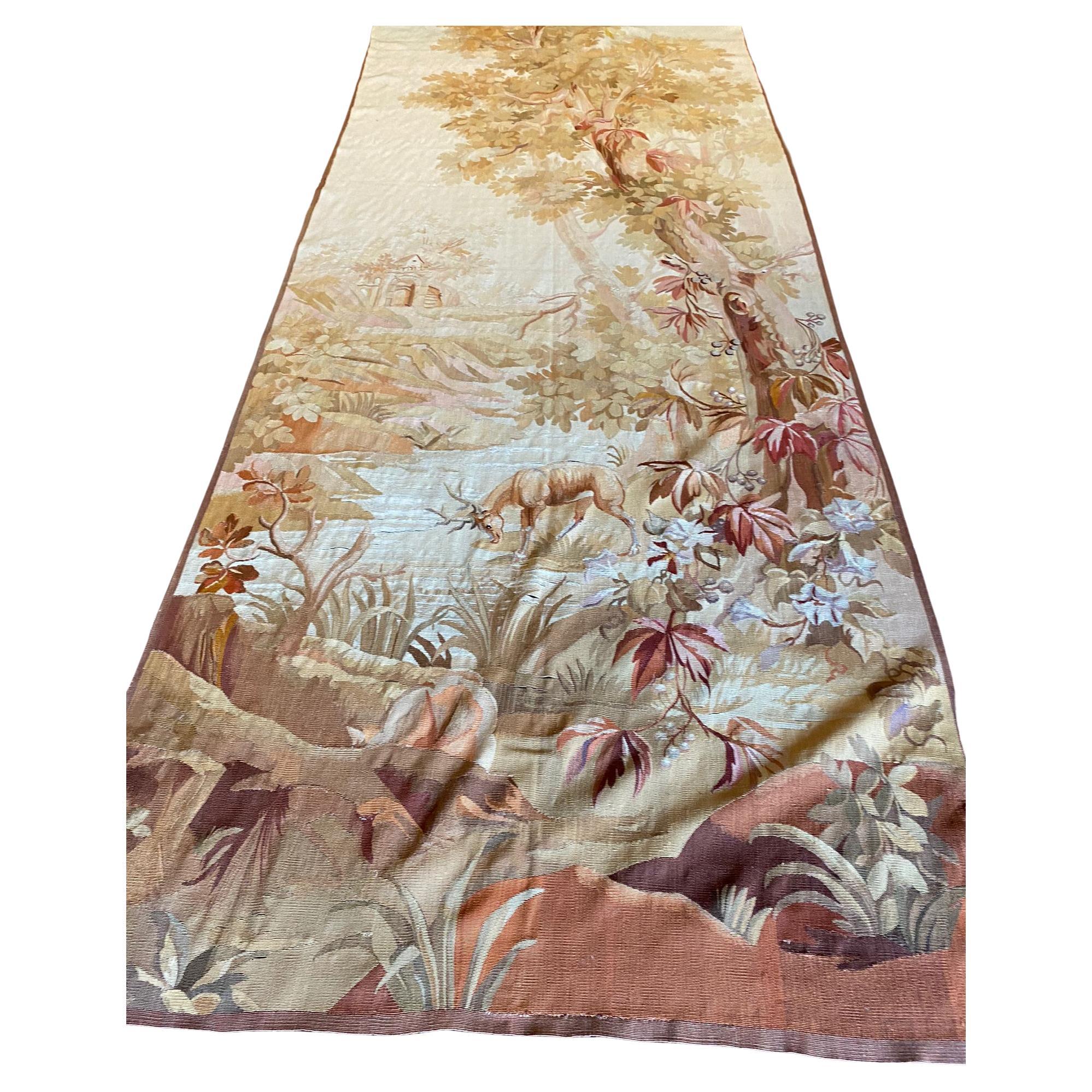Vintage Aubusson Tapestry For Sale
