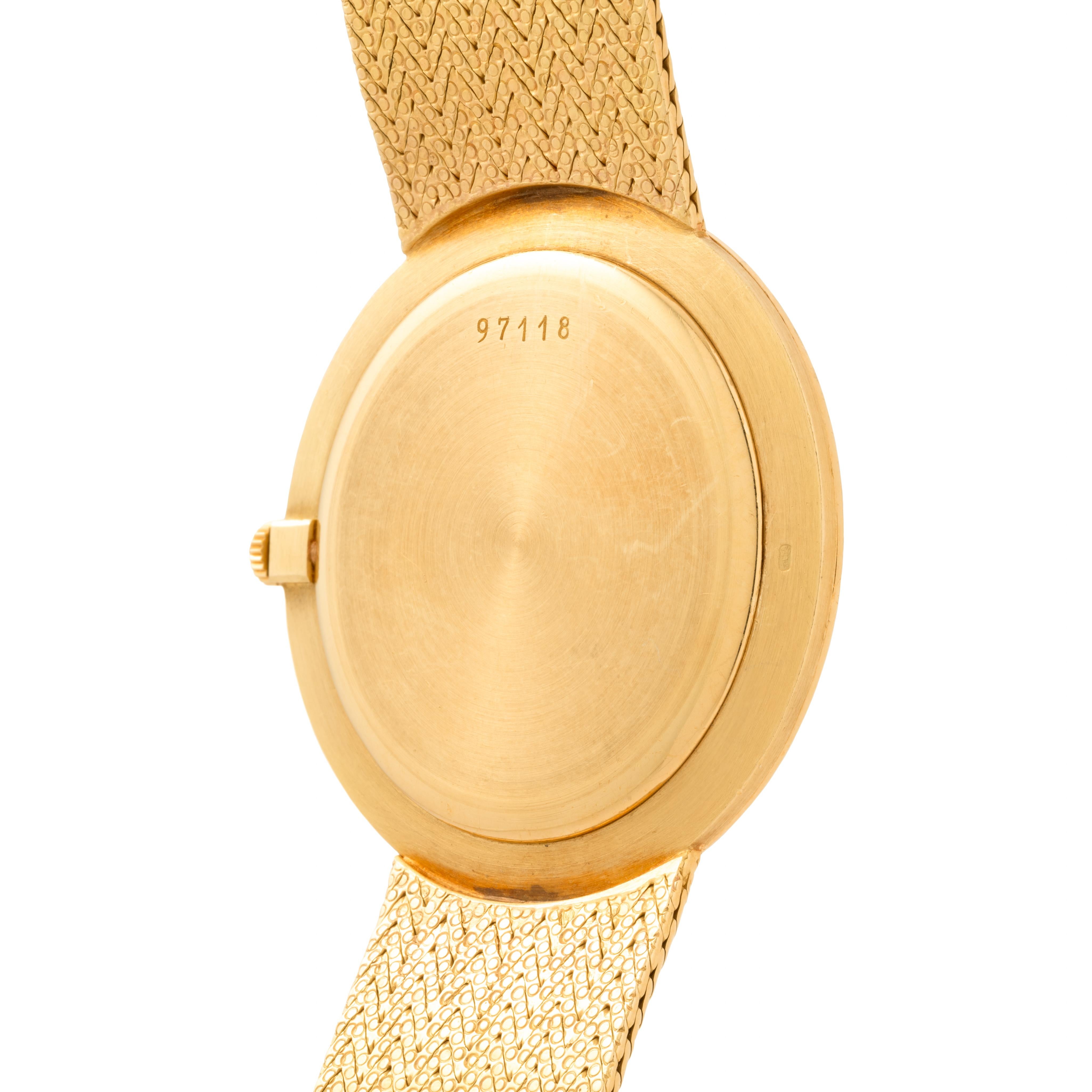 Audemars Piguet, montre vintage tissée à la main, en or jaune 18 carats, 34 mm Unisexe en vente