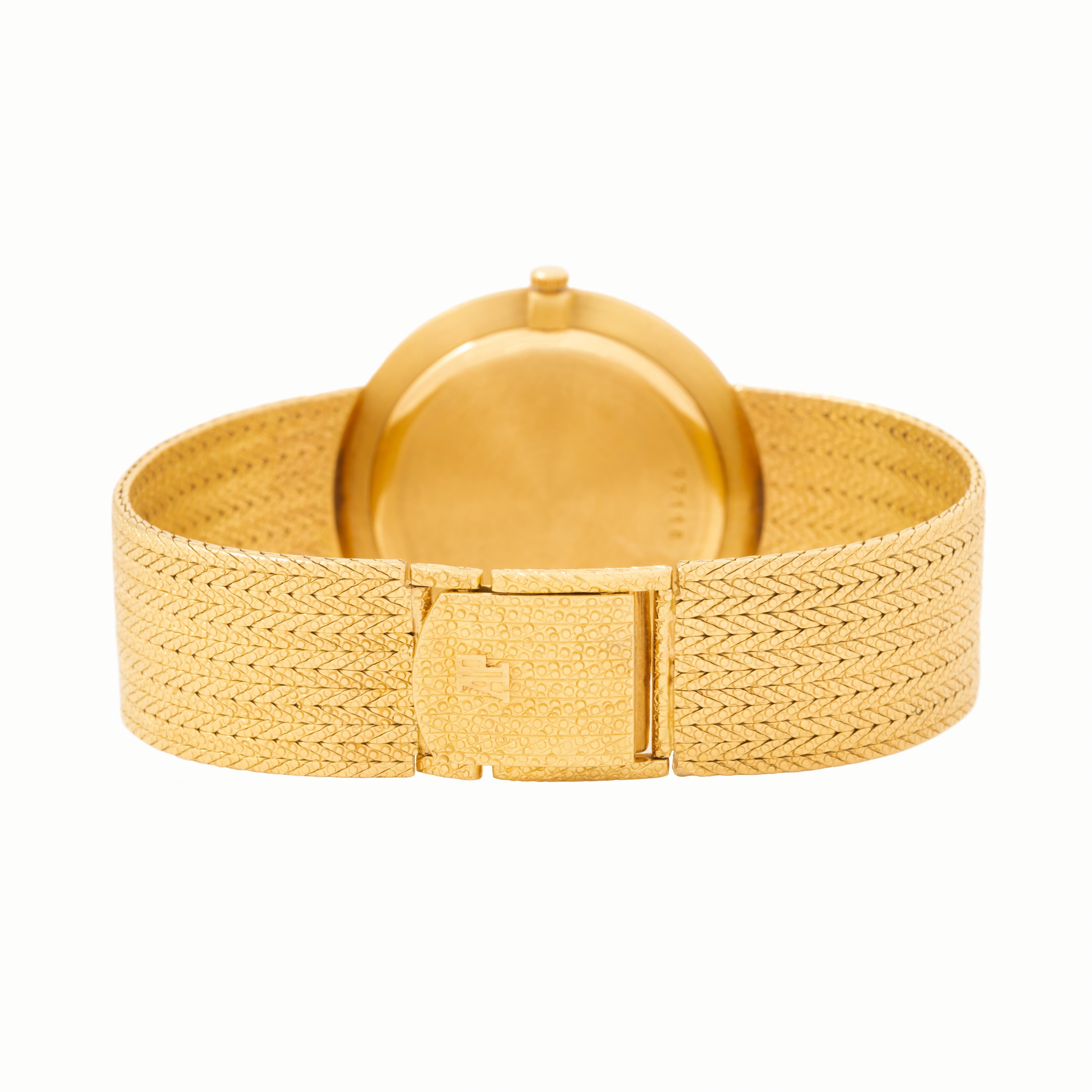 Audemars Piguet, montre vintage tissée à la main, en or jaune 18 carats, 34 mm en vente 2