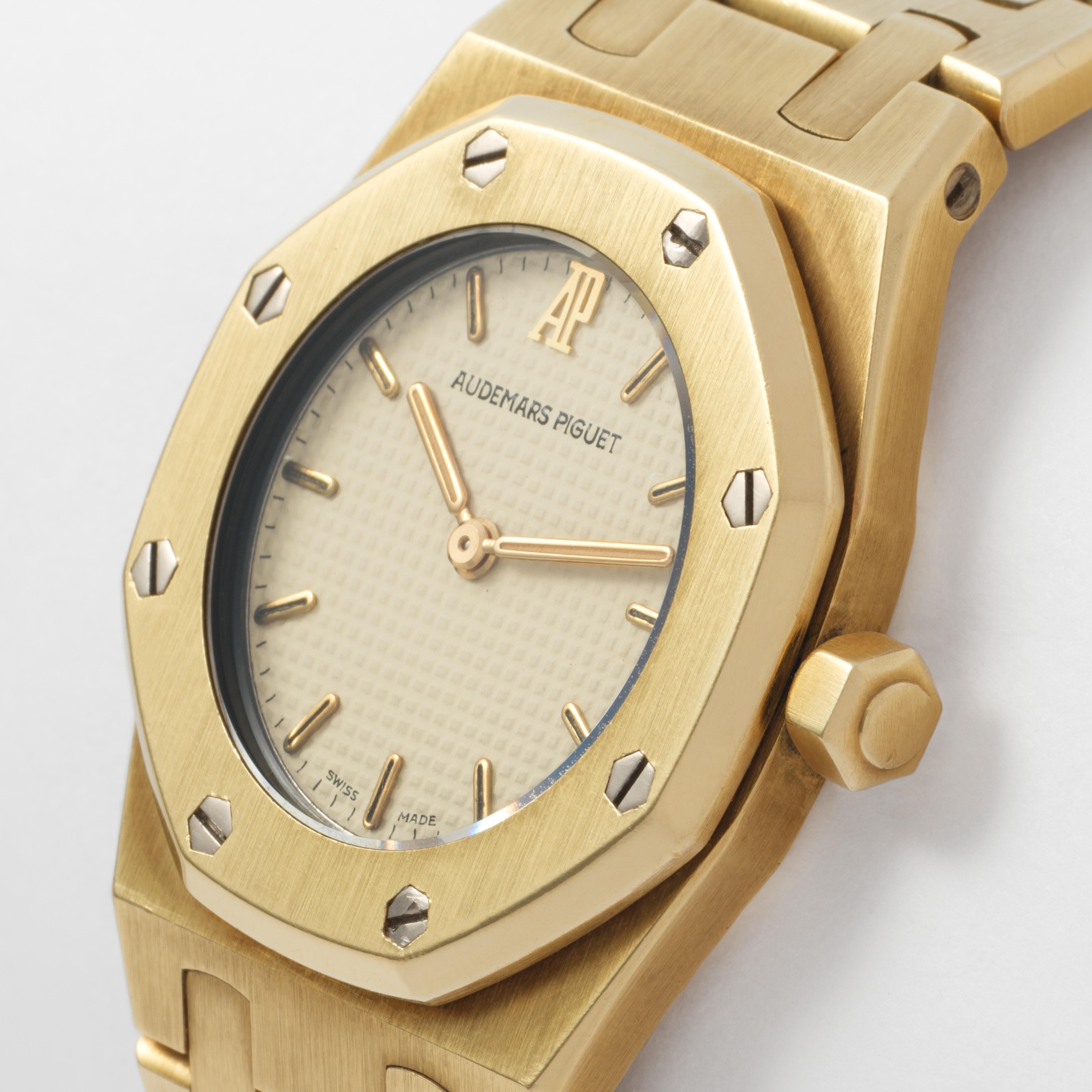 Vintage Audemars Piguet 18 Karat Gelbgold Royal Oak 25mm im Angebot 1