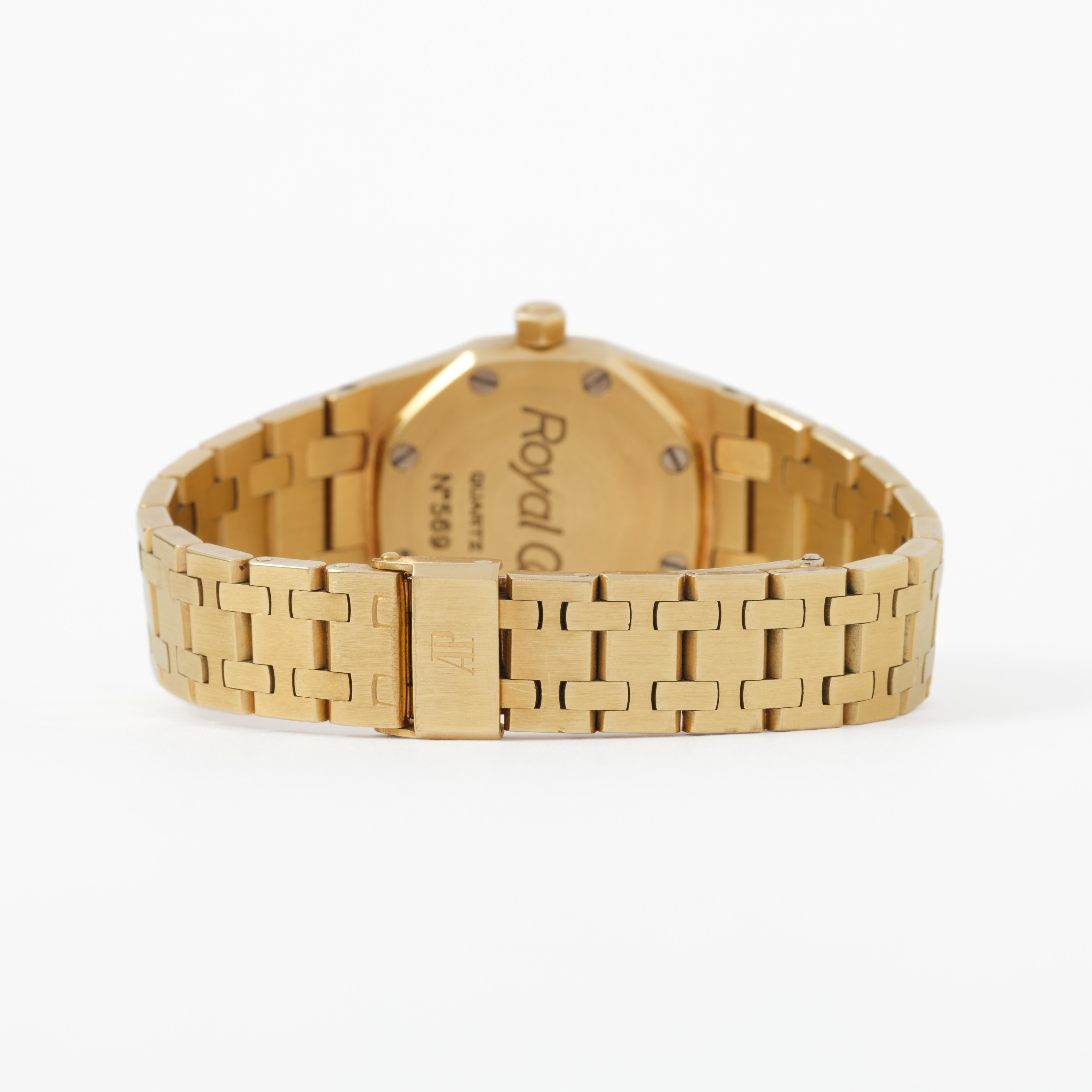 Vintage Audemars Piguet 18 Karat Gelbgold Royal Oak 25mm im Angebot 2