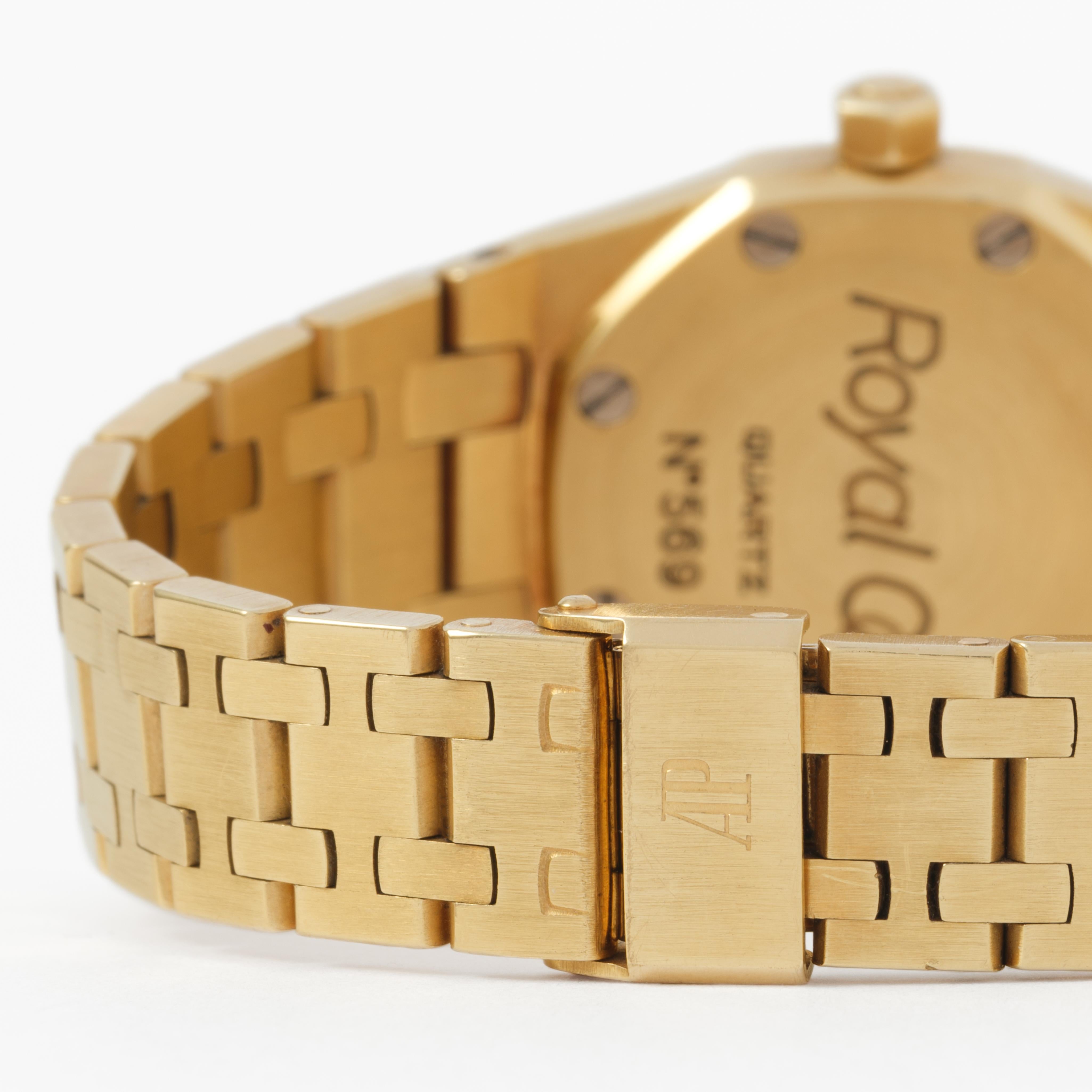 Vintage Audemars Piguet 18 Karat Gelbgold Royal Oak 25mm im Angebot 3