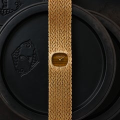 Audemars Piguet Montre rare en or jaune 18 carats avec cadran œil de tigre