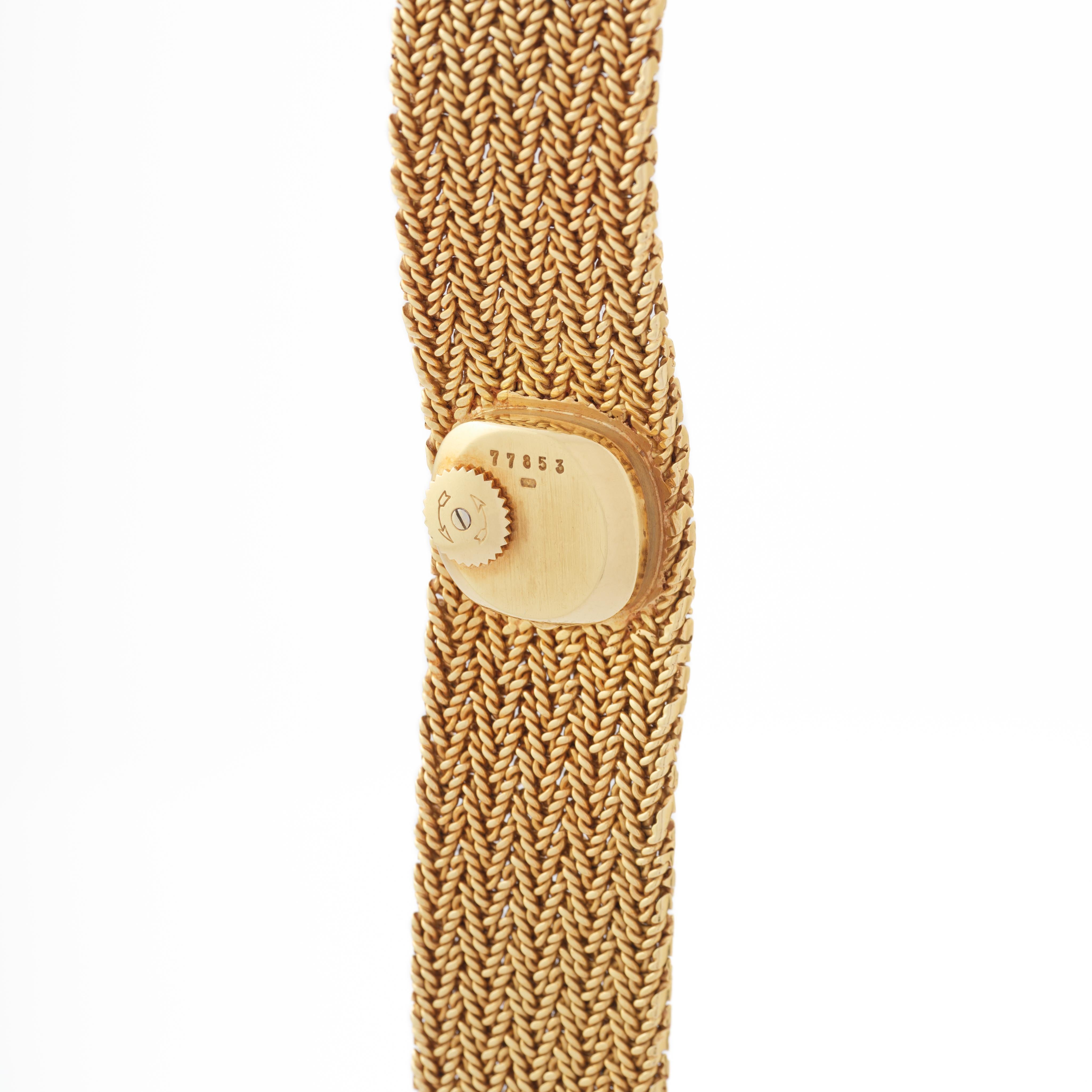 Vintage Audemars Piguet 18 Karat Yellow Gold Tigers Eye Dial Rare Watch 1