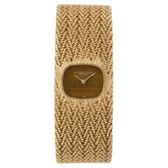 Vintage Audemars Piguet 18 Karat Yellow Gold Tigers Eye Dial Rare Watch
