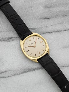 Vintage Audemars Piguet 18K Yellow Gold Cushion Case White Dial Manual 32mm