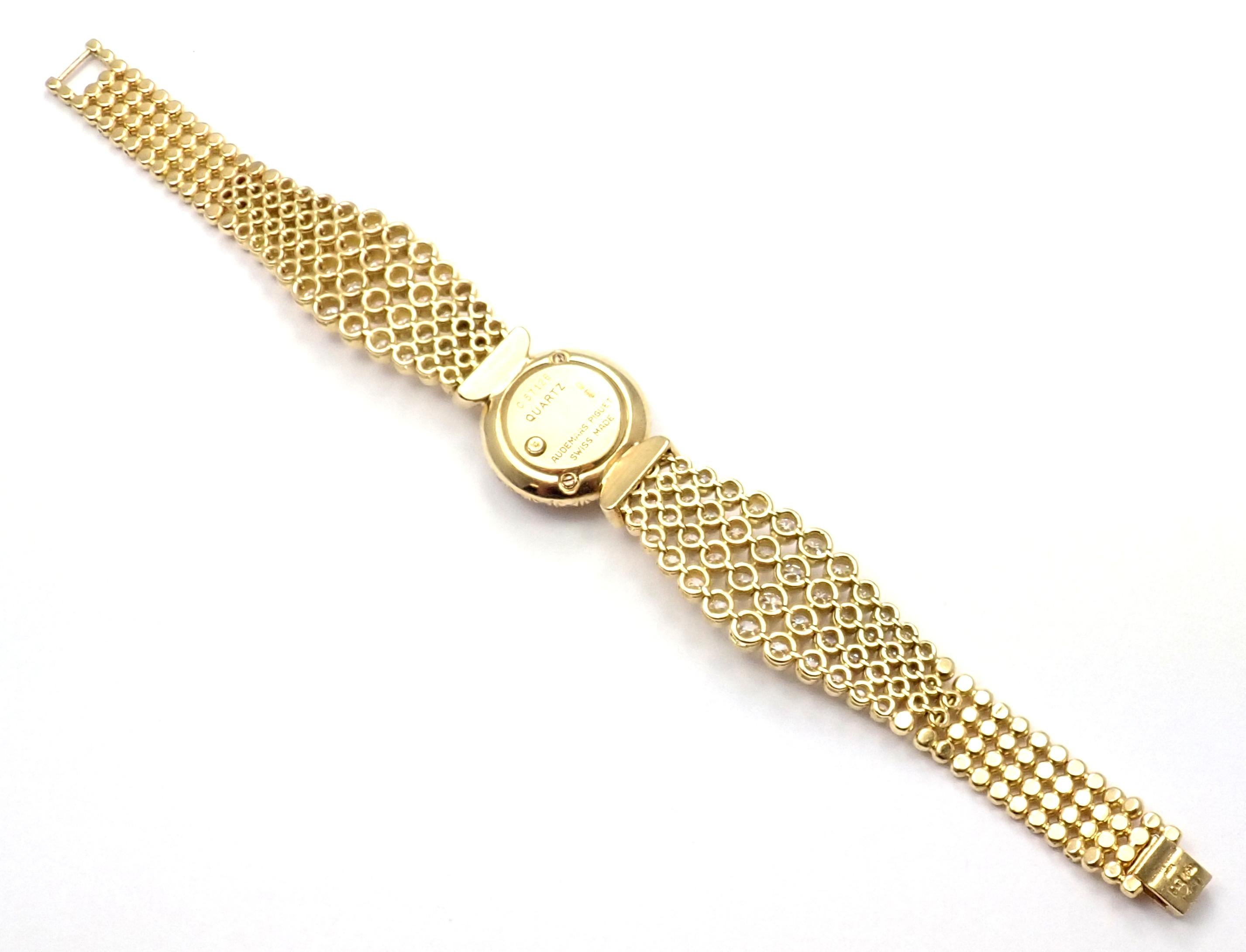 Audemars Piguet Montre vintage pour femme en or jaune avec diamants de 8 carats Pour femmes en vente
