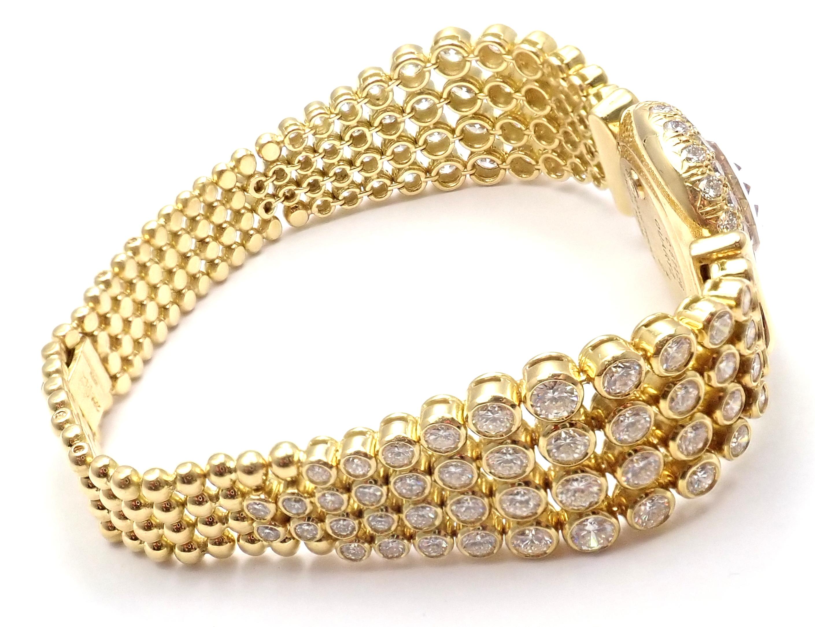 Audemars Piguet Montre vintage pour femme en or jaune avec diamants de 8 carats en vente 1