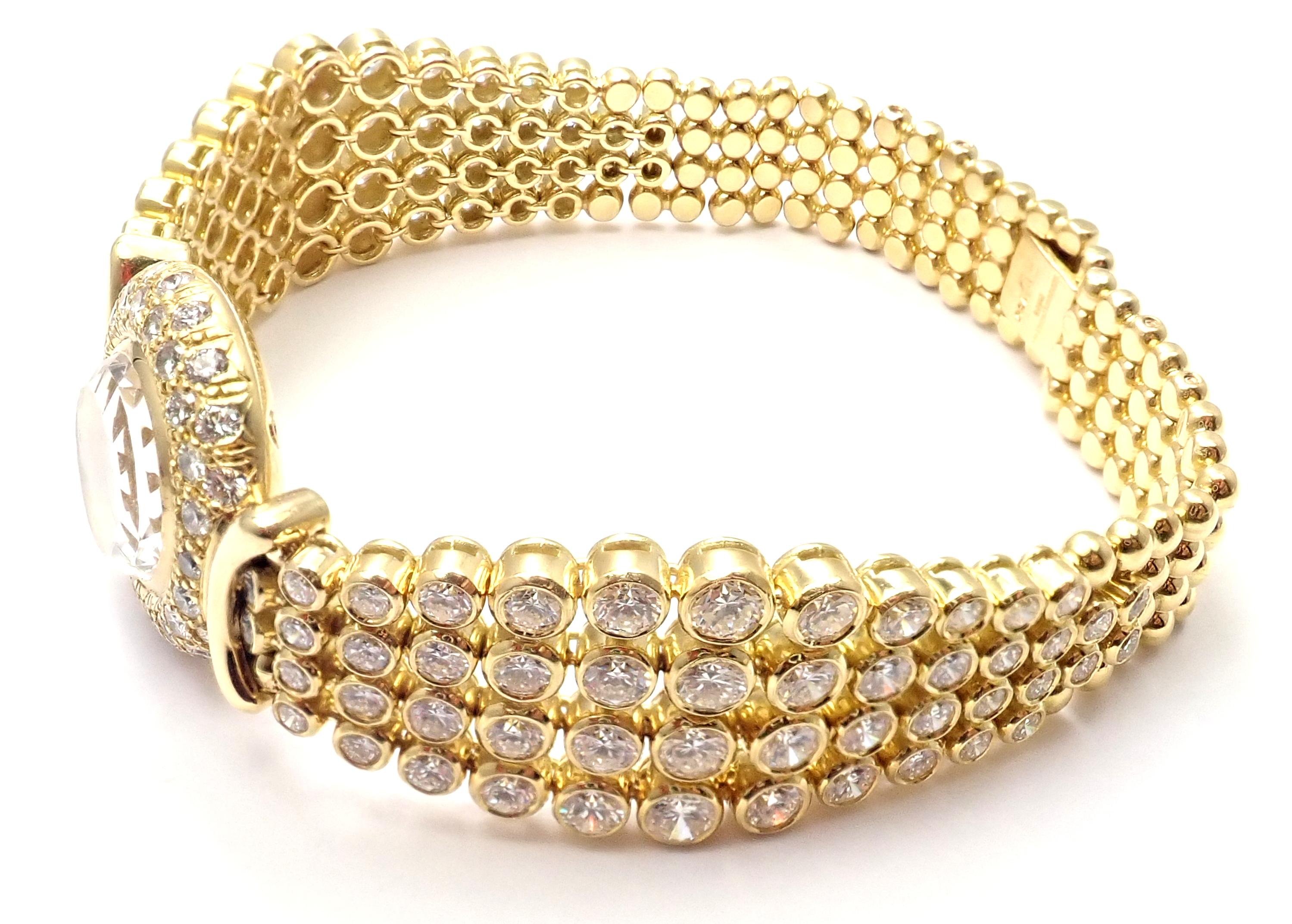 Vintage Audemars Piguet 8 Carat Diamond Yellow Gold Ladies Watch For Sale 1