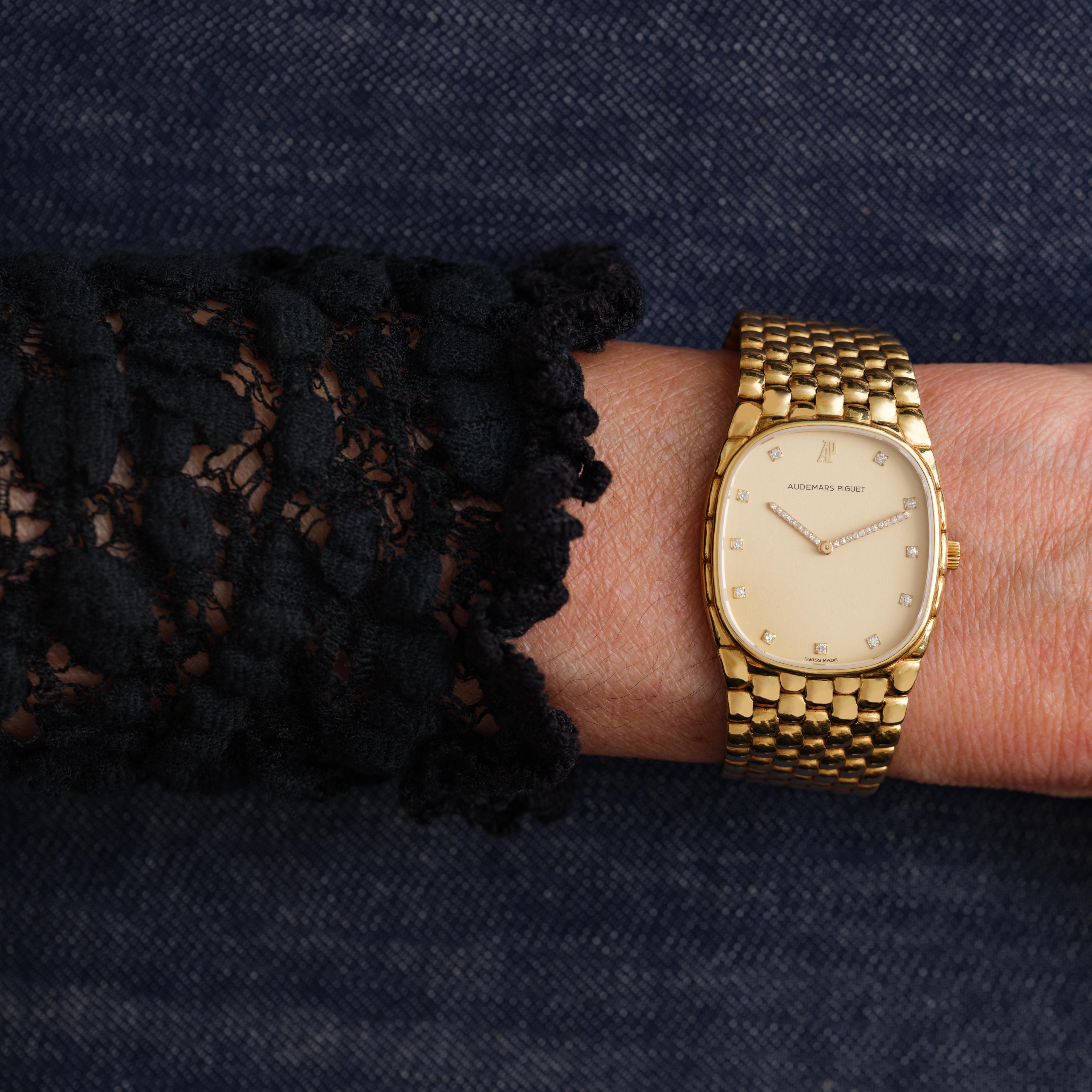 Vintage Audemars Piguet Cobra 18 Karat Yellow Gold Watch For Sale 3