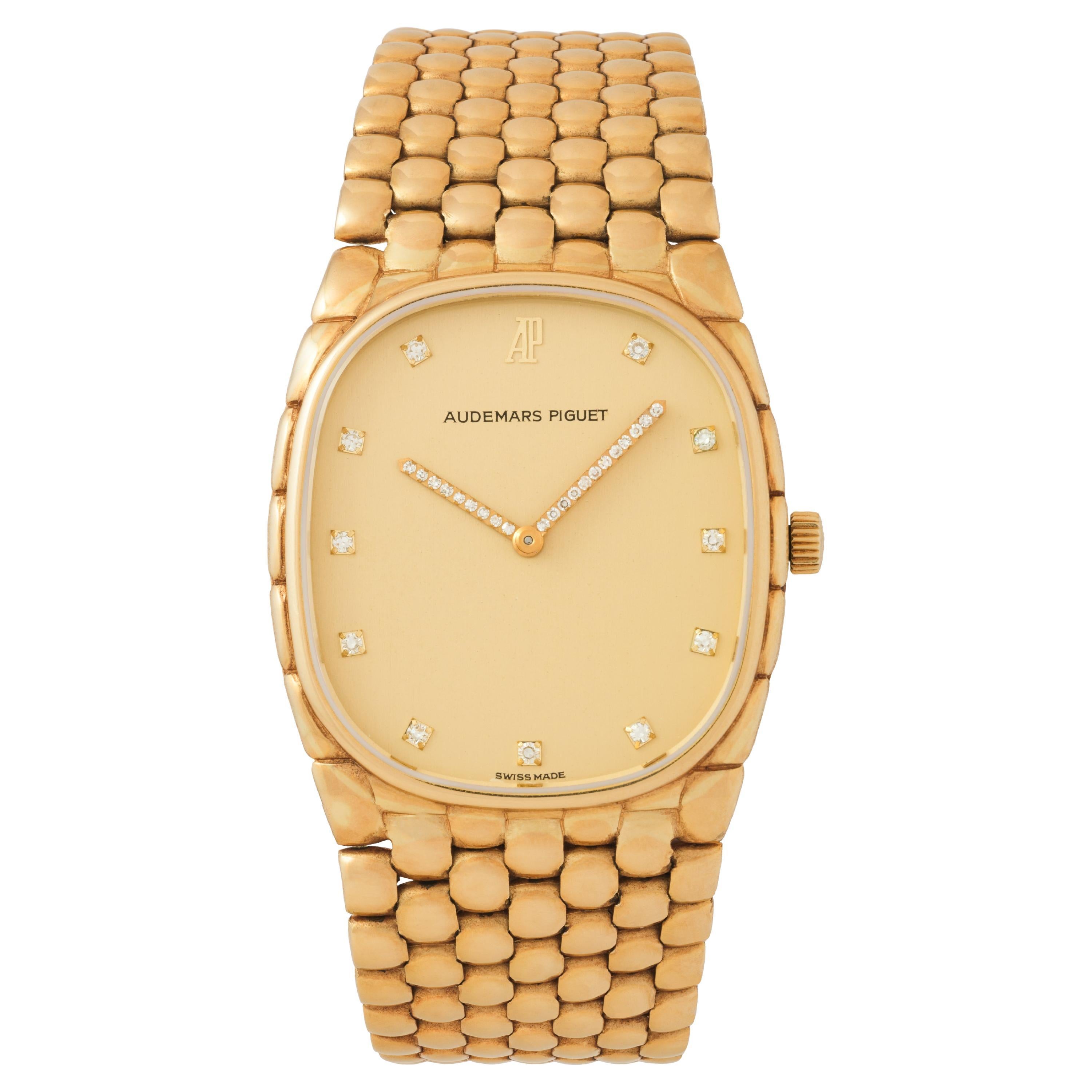 Vintage Audemars Piguet Cobra 18 Karat Yellow Gold Watch For Sale