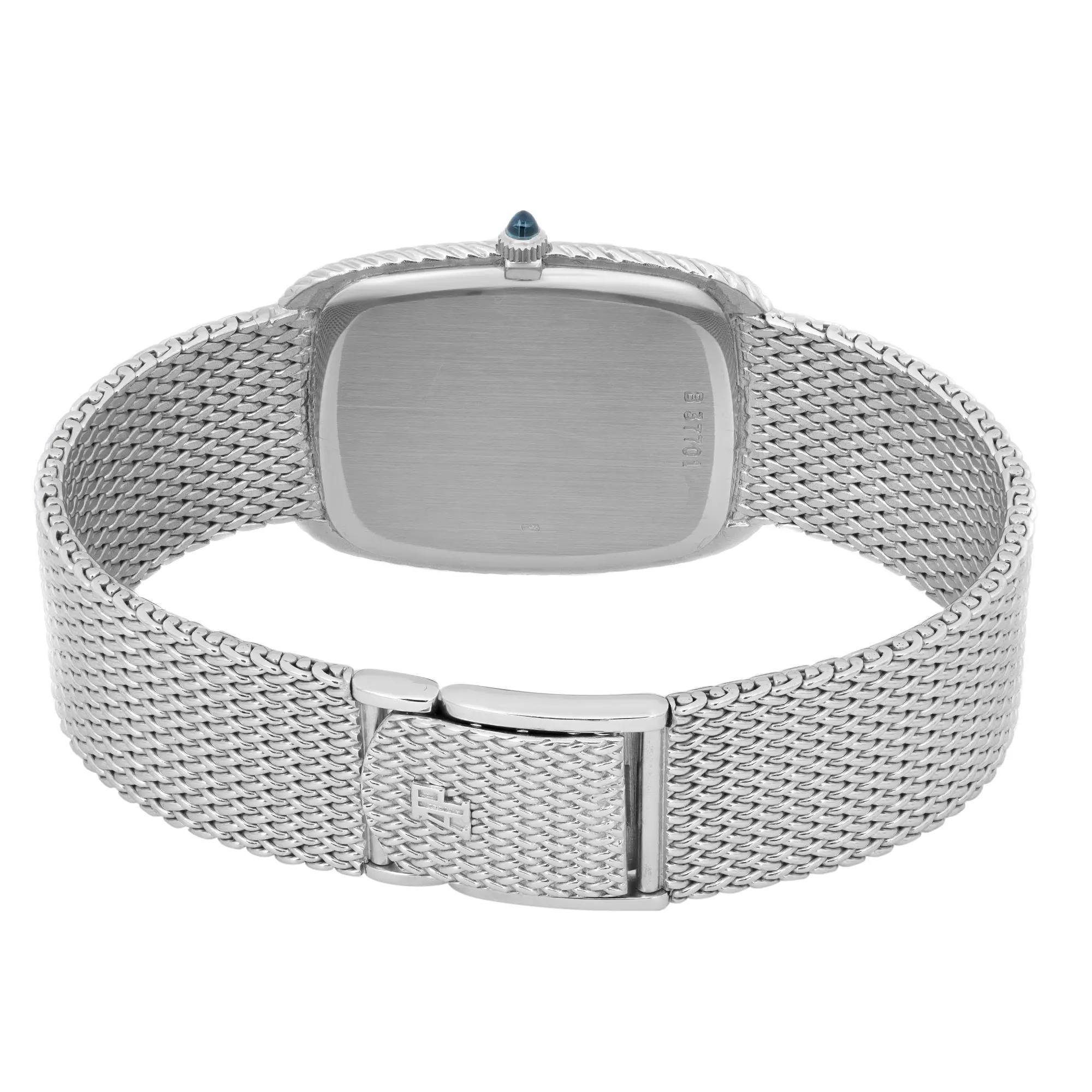 Vintage Audemars Piguet Cobra 18k White Gold Silver Dial Manual Unisex Watch 701 For Sale 1