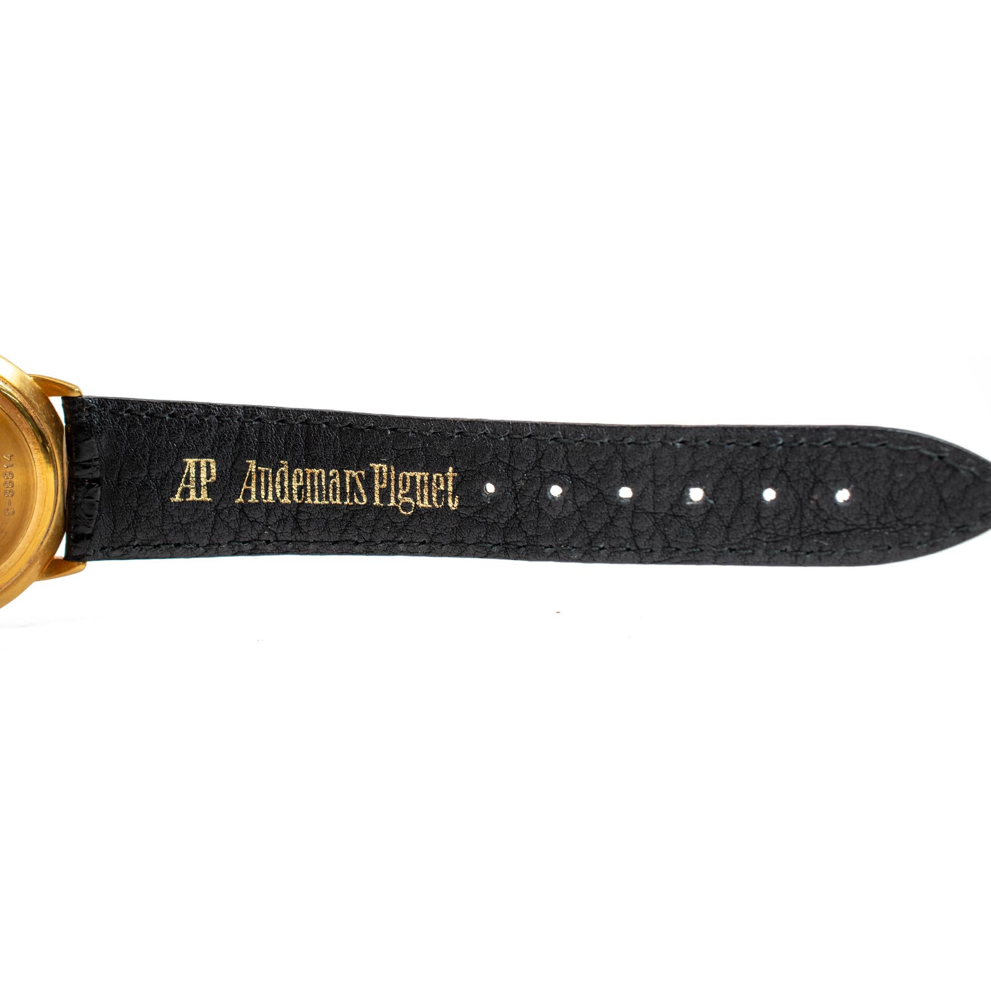 Orologio automatico d'epoca Audemars Piguet Dual Time 36MM 25685BA Calendario in oro 18K in vendita 4