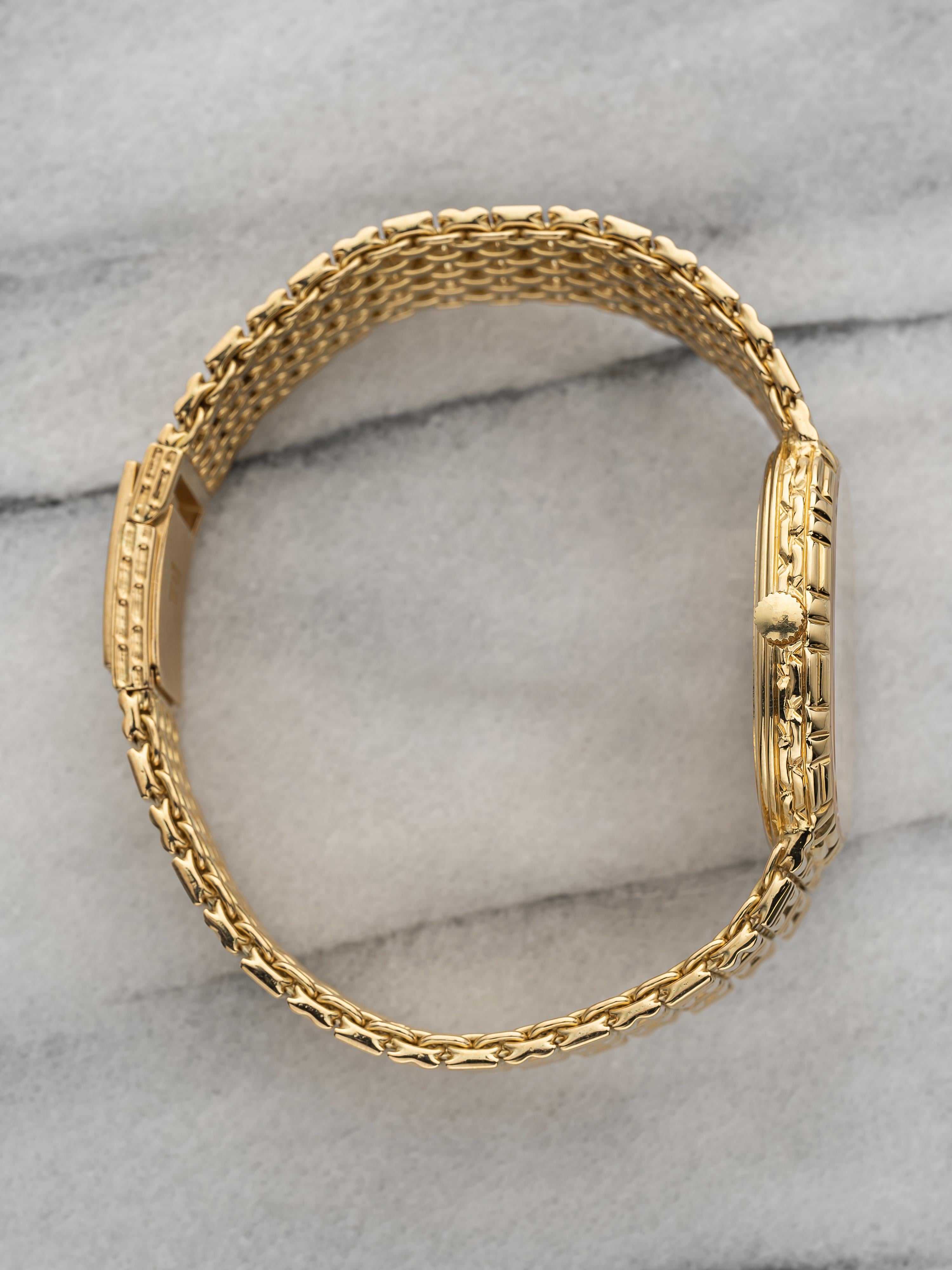 Vintage Audemars Piguet Puzzle años 90 Esfera champán Cuerda manual Oro de 18 quilates Caja de 28 mm en venta 1