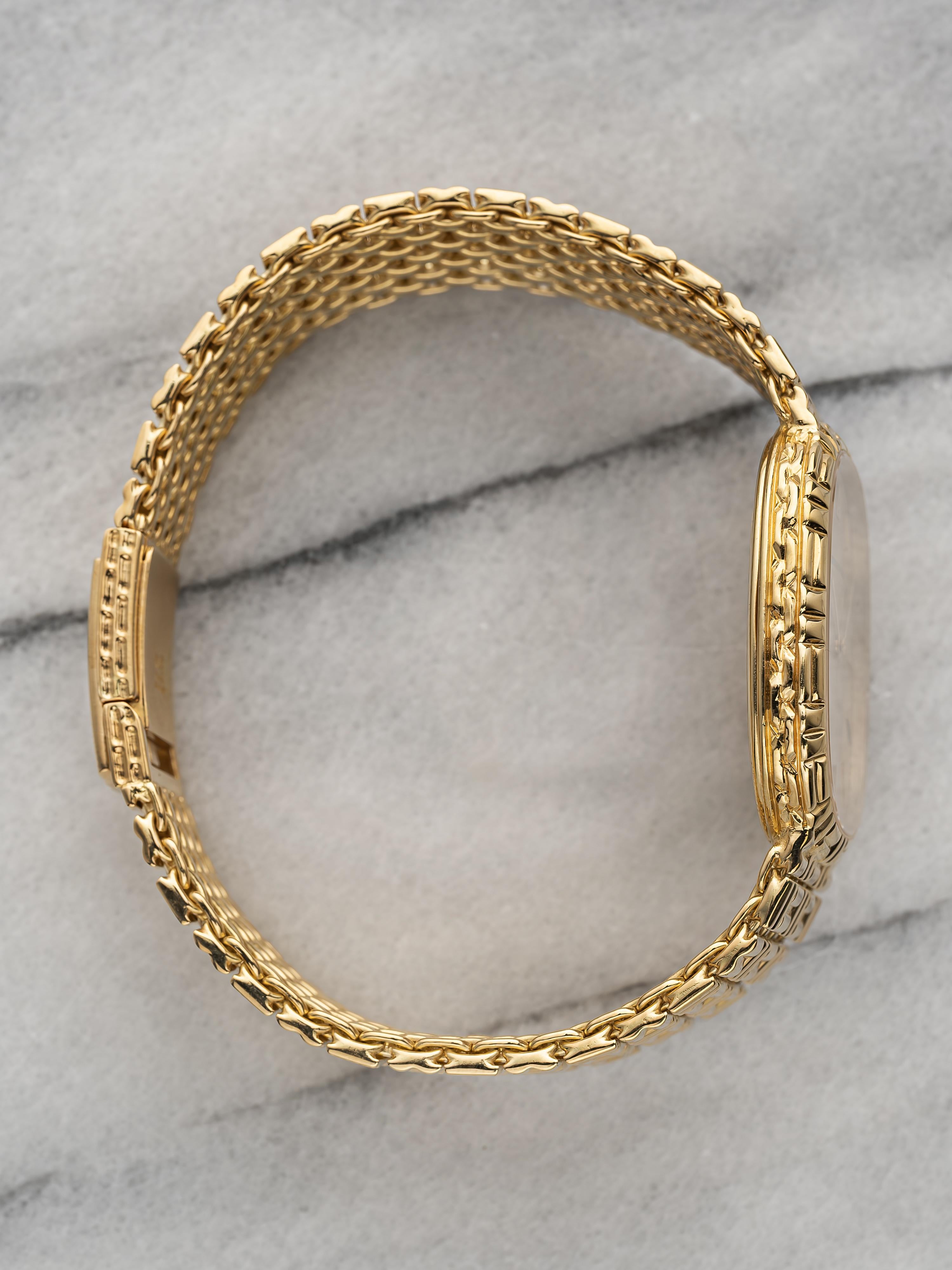 Vintage Audemars Piguet Puzzle años 90 Esfera champán Cuerda manual Oro de 18 quilates Caja de 28 mm en venta 2