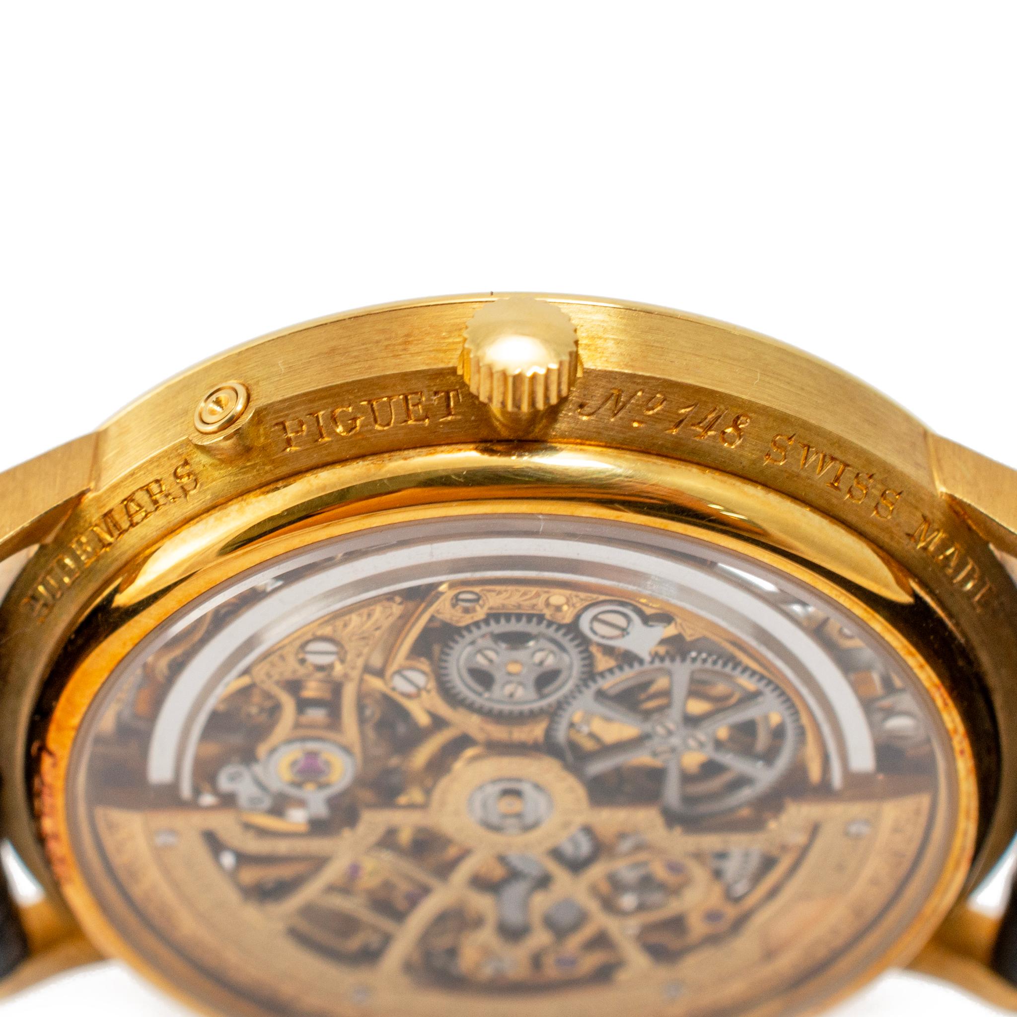 Vintage Audemars Piguet Quantieme Ewiger Kalender 25558BA Skelett Gold Uhr im Angebot 2