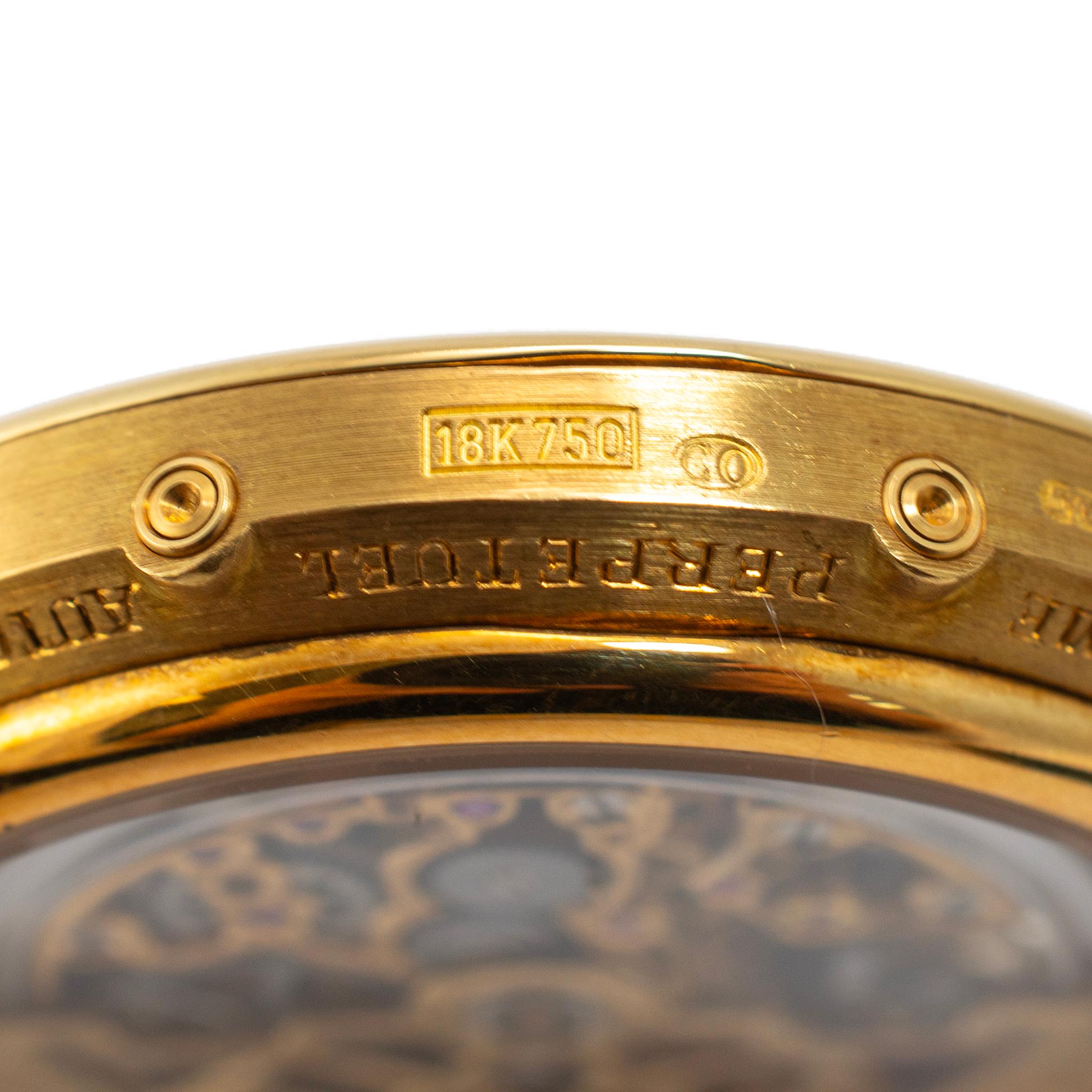 Vintage Audemars Piguet Quantieme Ewiger Kalender 25558BA Skelett Gold Uhr im Angebot 4