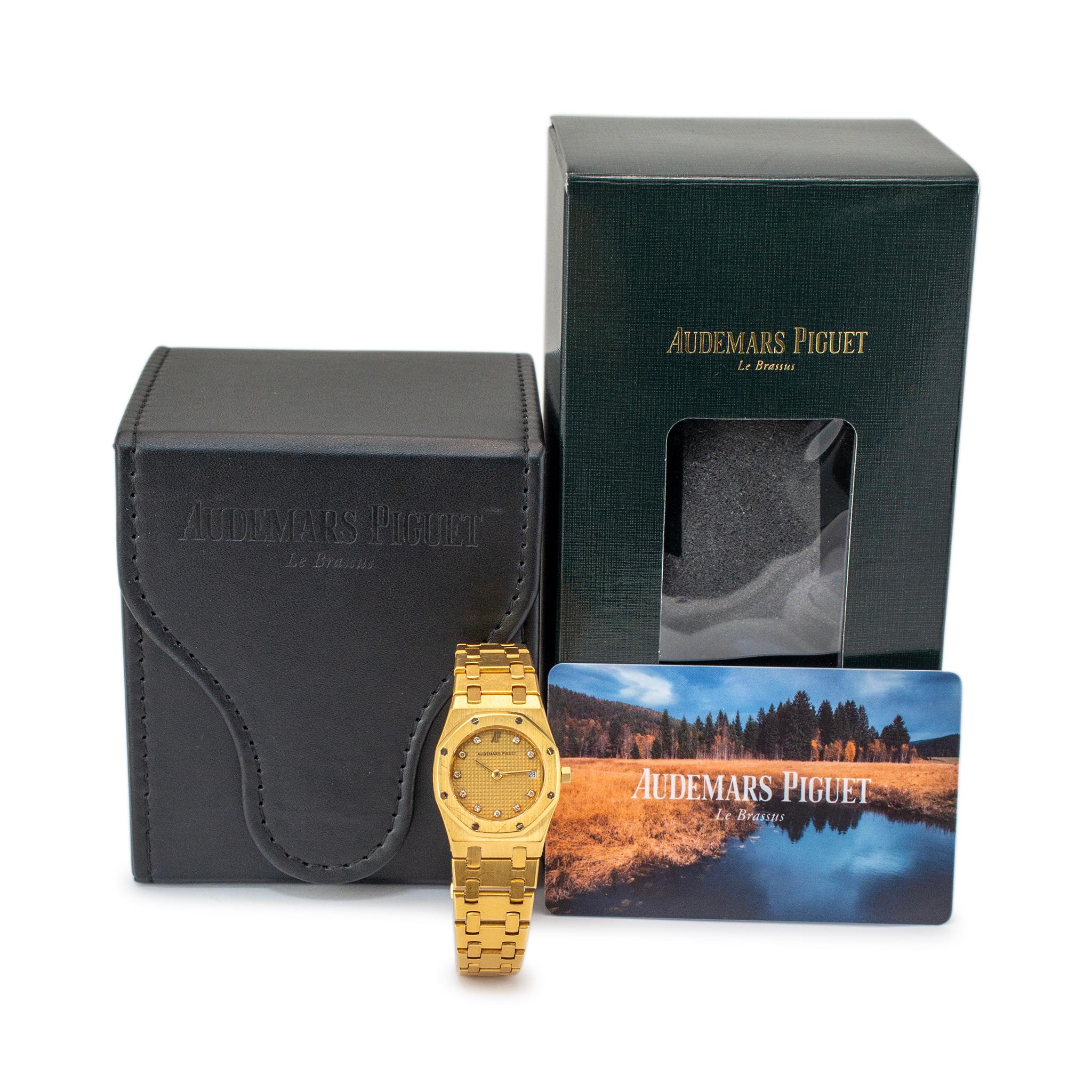 Vintage Audemars Piguet Royal Oak Lady 25MM 66270BA Diamant-Gelbgolduhr, Vintage 6