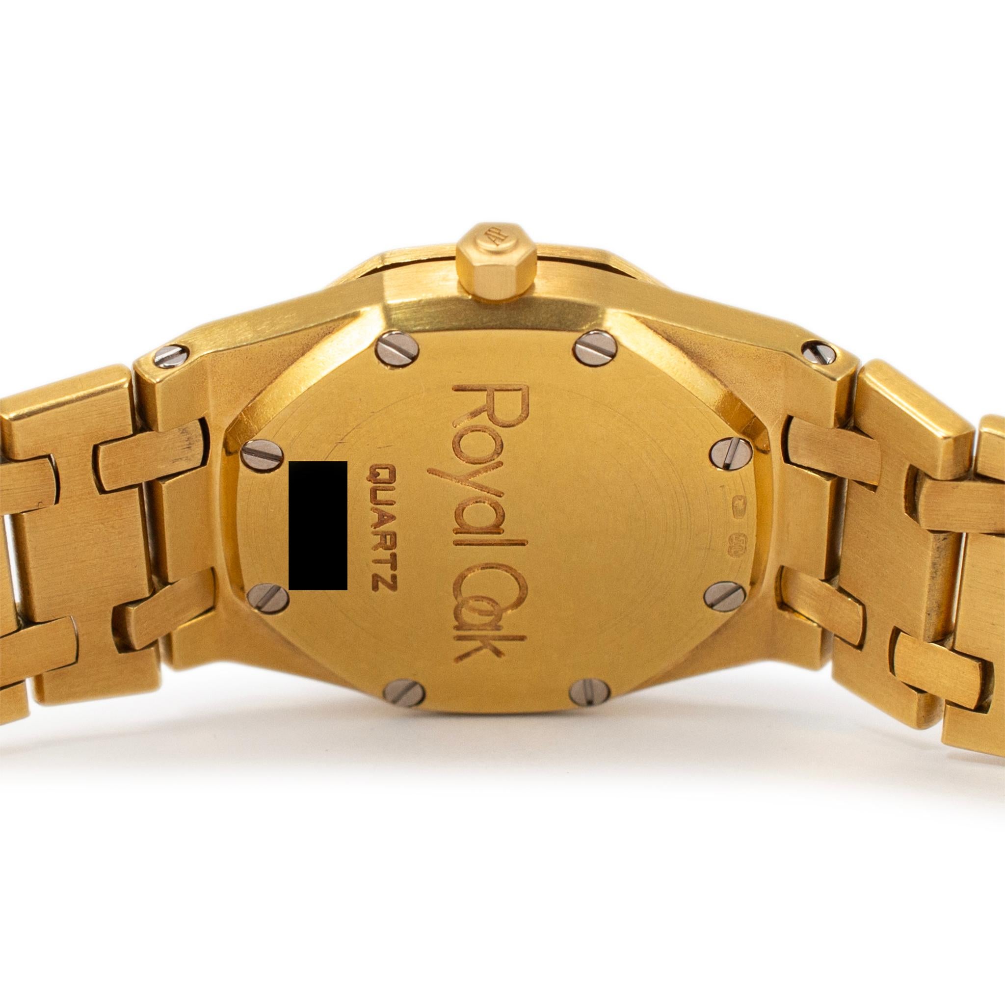 Vintage Audemars Piguet Royal Oak Lady 25MM 66270BA Diamant-Gelbgolduhr, Vintage 2