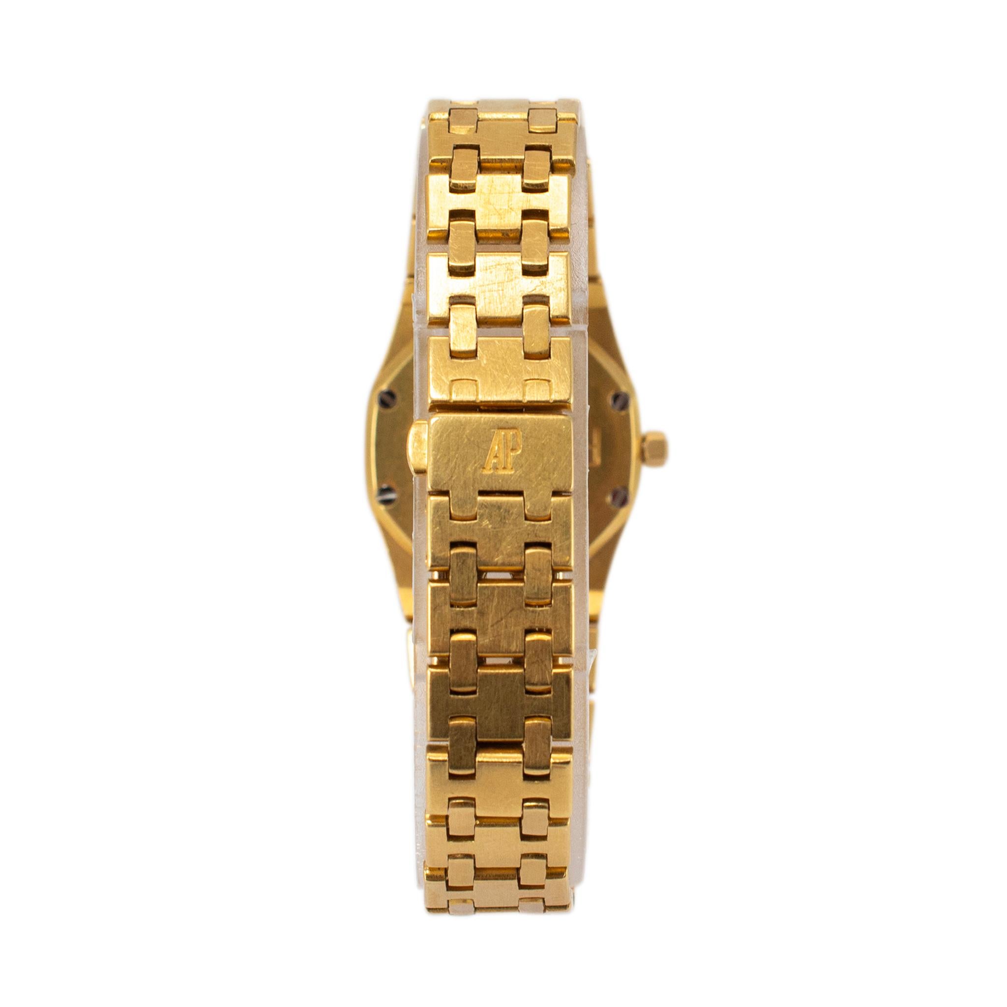 Vintage Audemars Piguet Royal Oak Lady 25MM 66270BA Diamant-Gelbgolduhr, Vintage 3