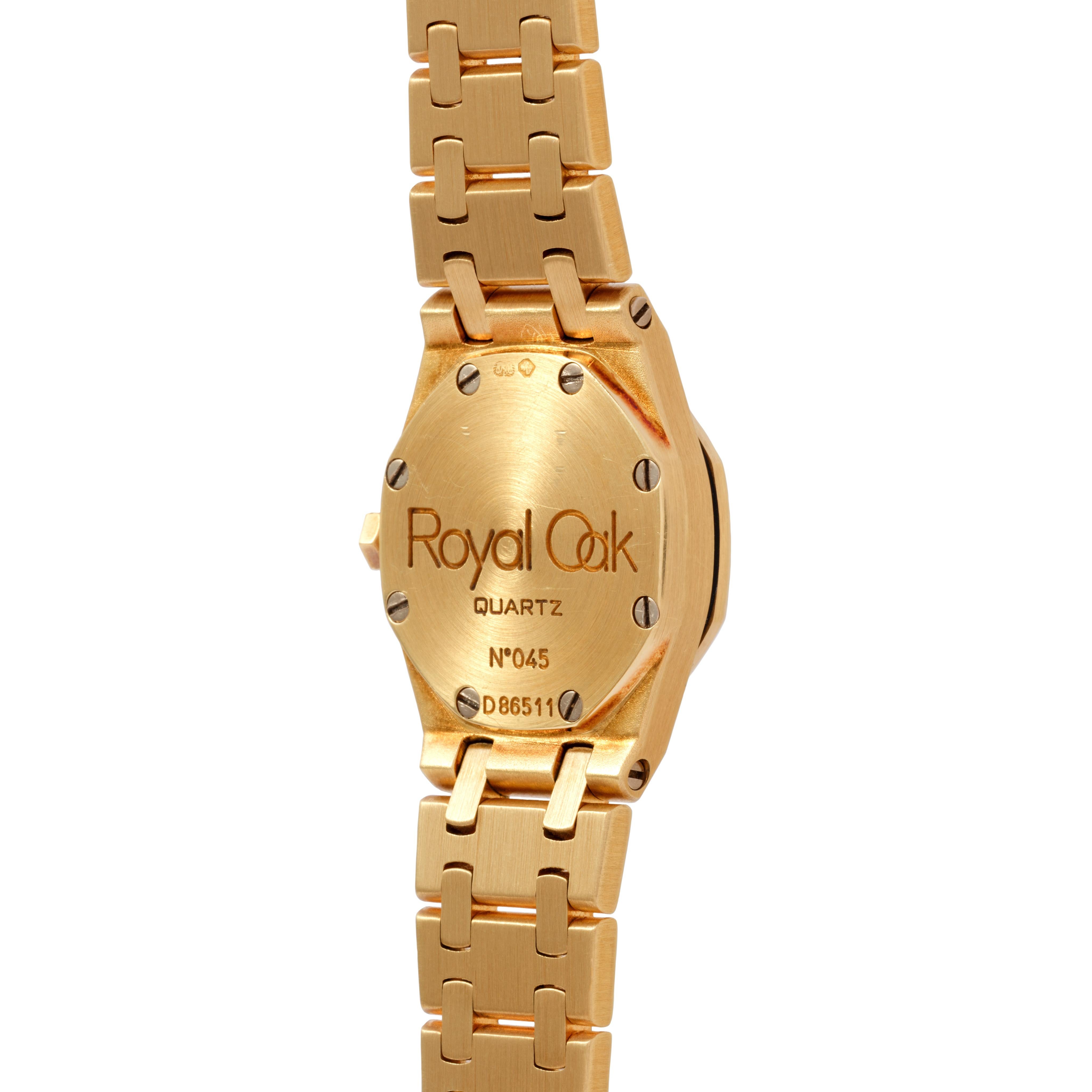 Vintage Audemars Piguet Royal Oak Mini Oro amarillo de 18 quilates y perla de Tahití en venta 1