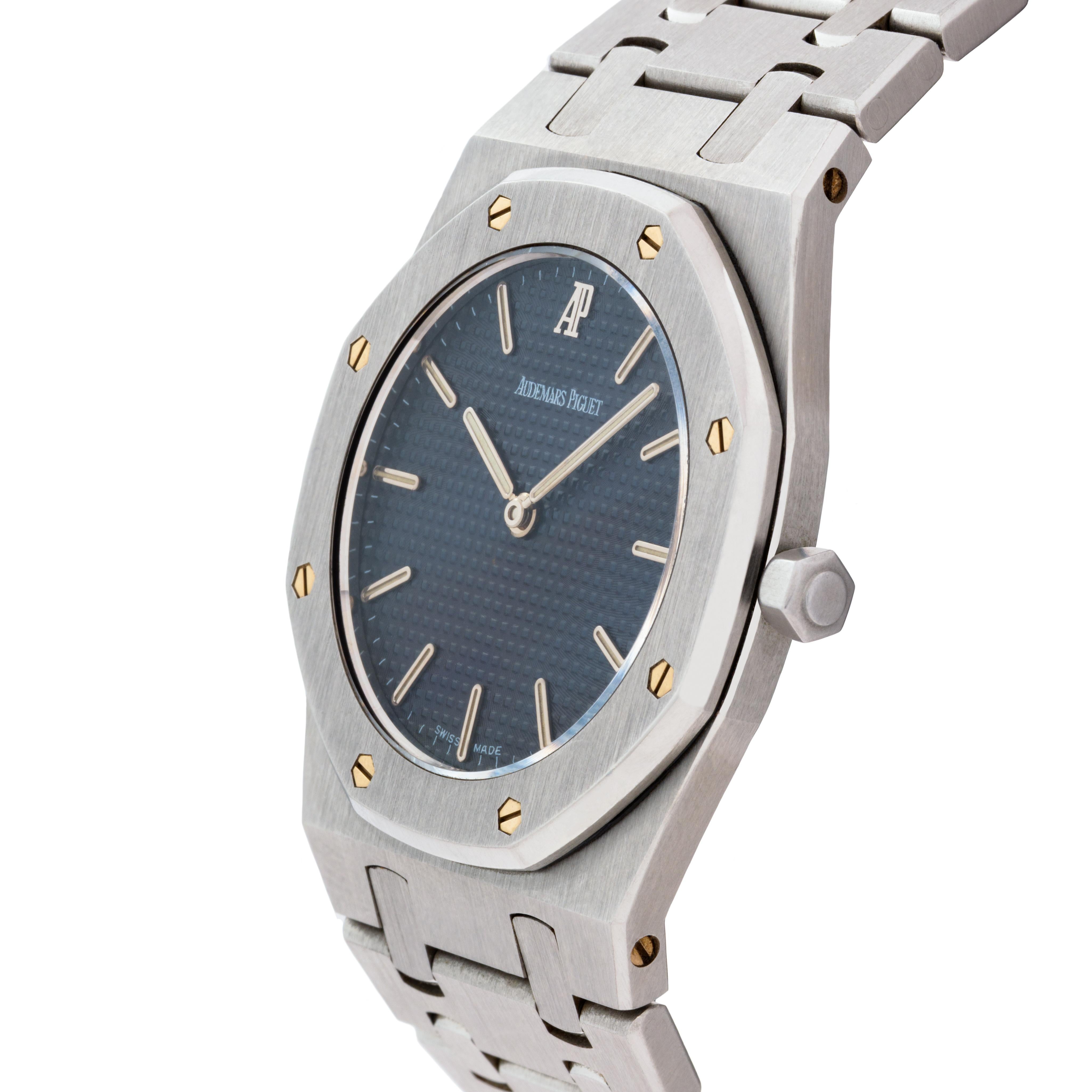 Reloj vintage Audemars Piguet Royal Oak Modelo 56303ST Acero inoxidable 33 mm en Bueno estado para la venta en New York, NY