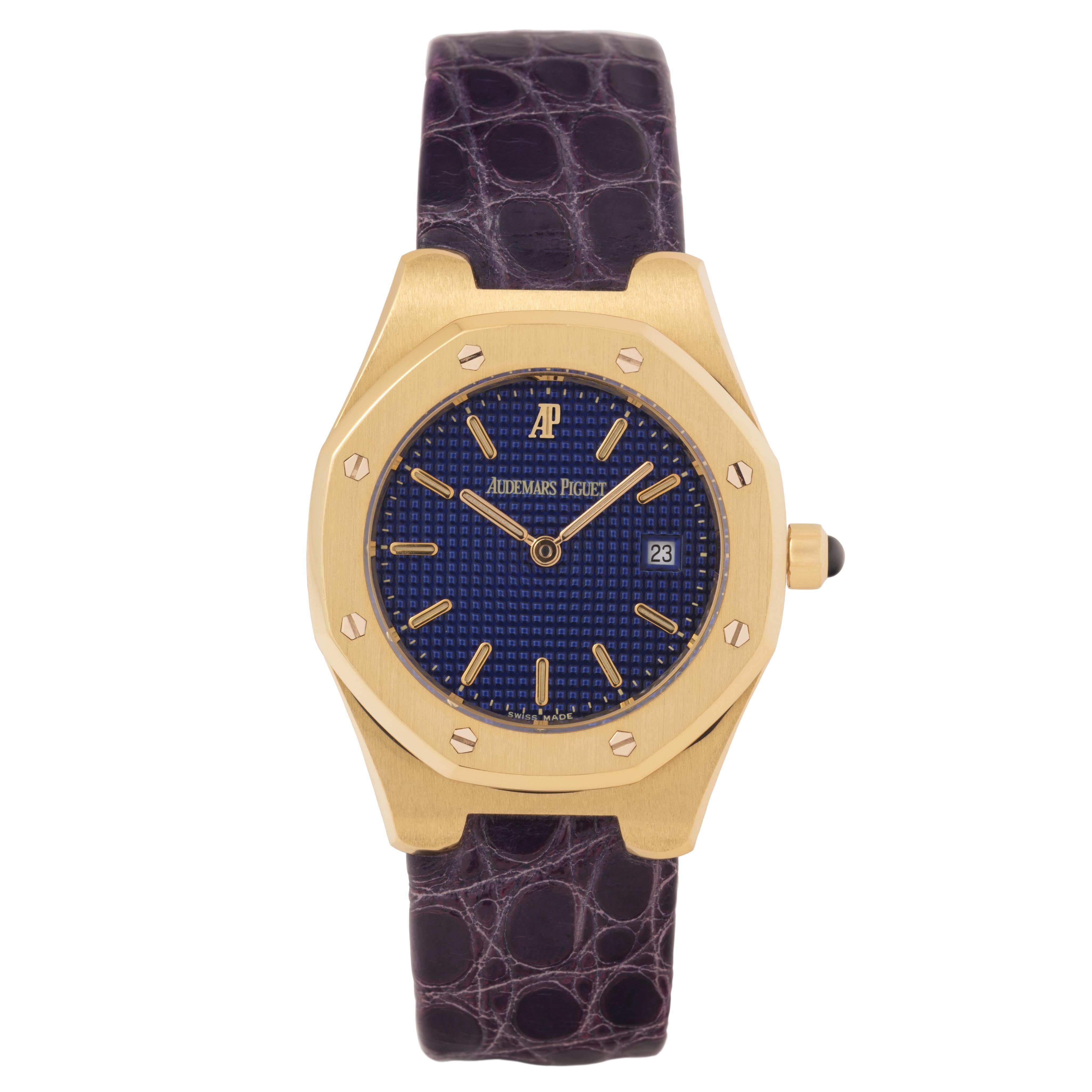 Vintage Audemars Piguet Royal Oak Modelo 66800BA 18 Quilates  Caja de oro amarillo Papeles Moderno