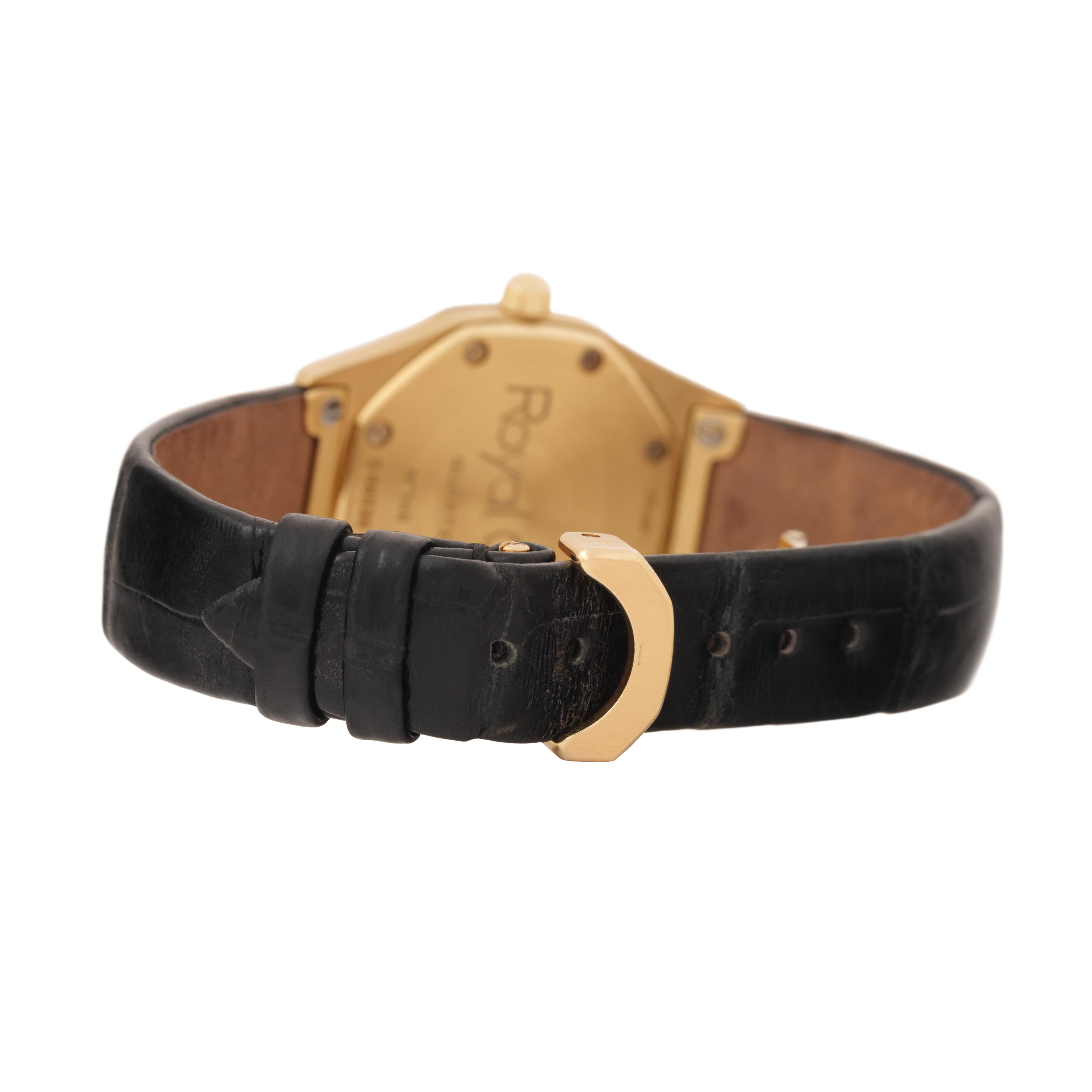 Vintage Audemars Piguet Royal Oak Model 66800BA 18 Karat on Deployment Buckle For Sale 1