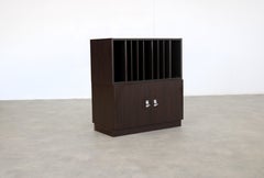 vintage audio cabinet  vinyl cabinet  80s