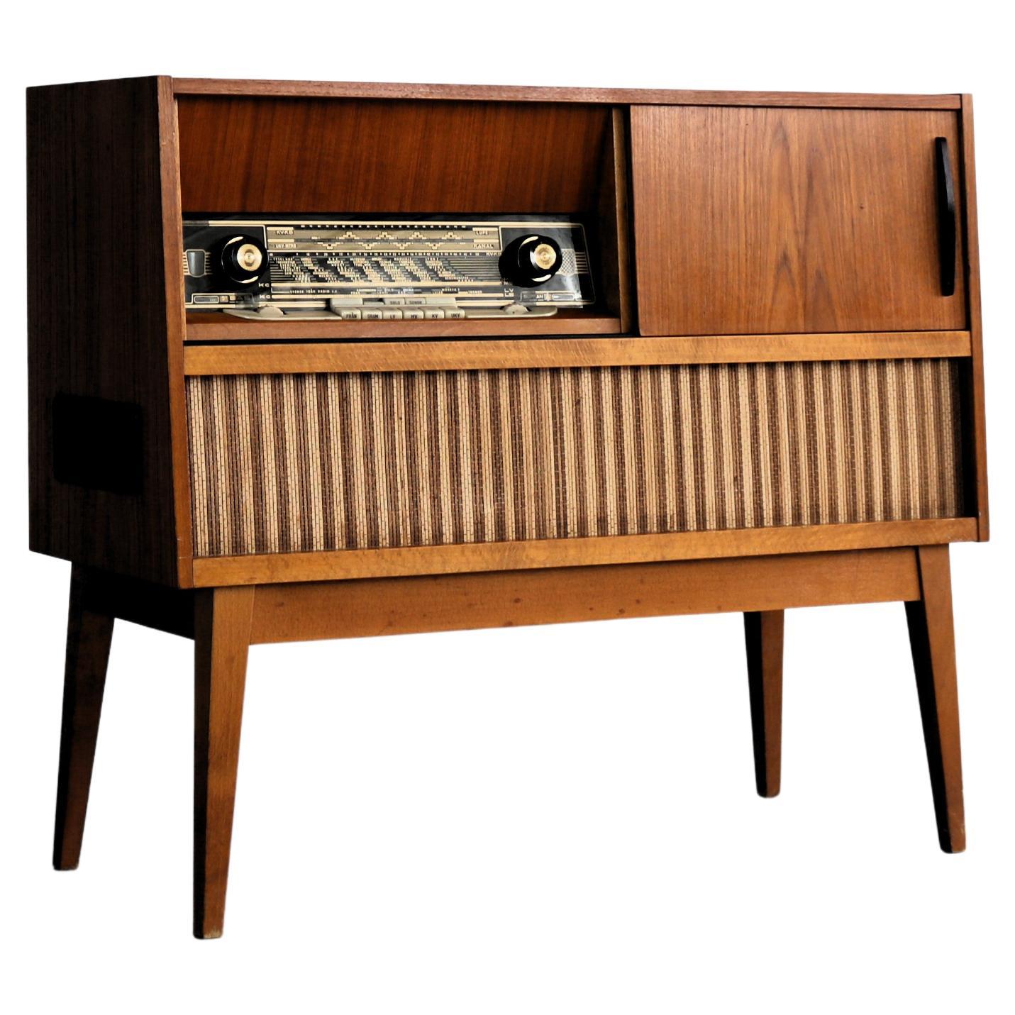 Meubles audio vintage  radio  cabinet  1960s  Suède