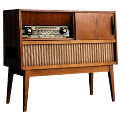 Vintage audio furniture  radio  cabinet  1960s  Sweden