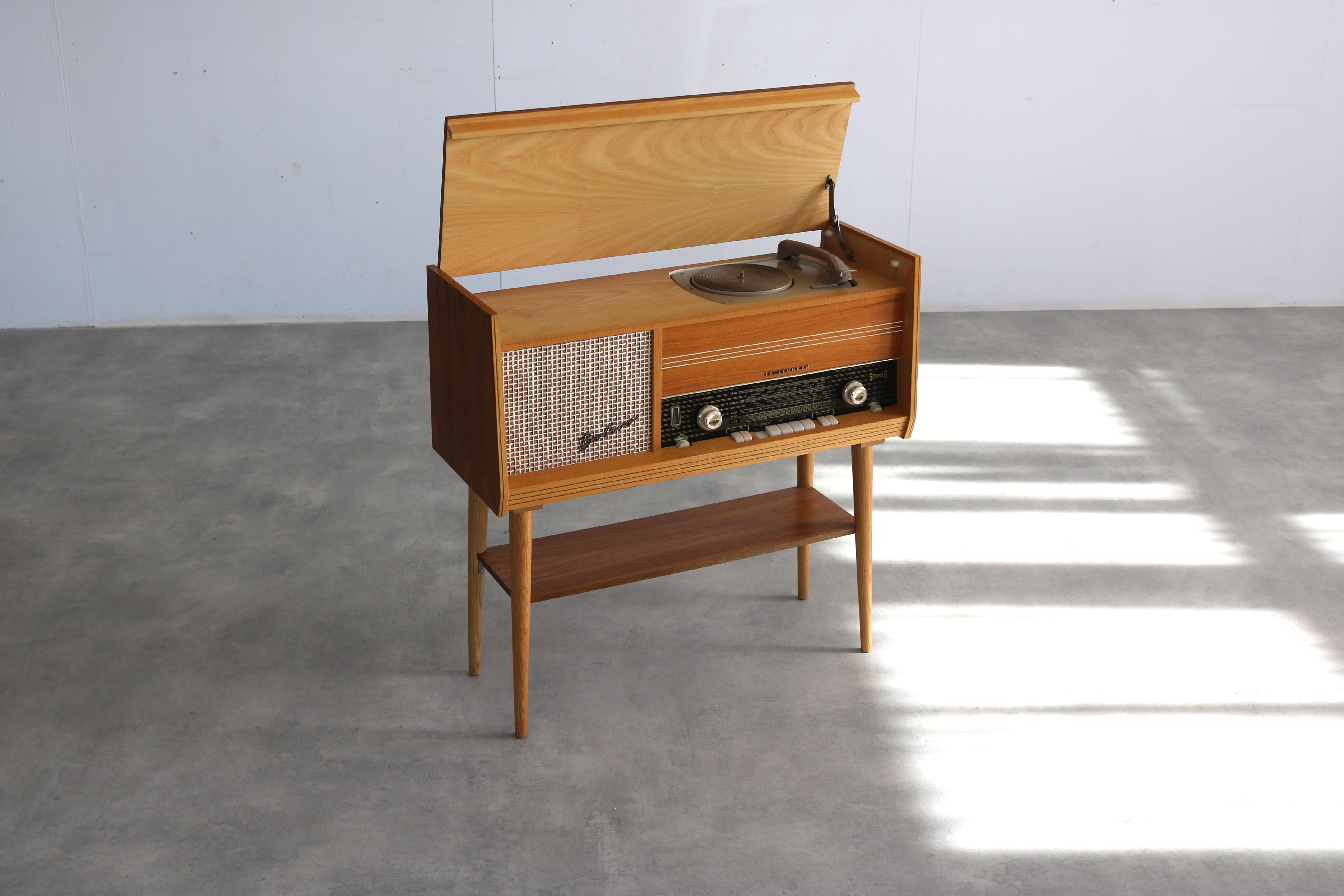 vintage audio furniture  side table  Telefunken  Sweden 3