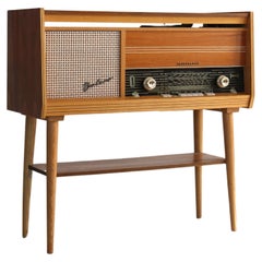 vintage audio furniture  side table  Telefunken  Sweden